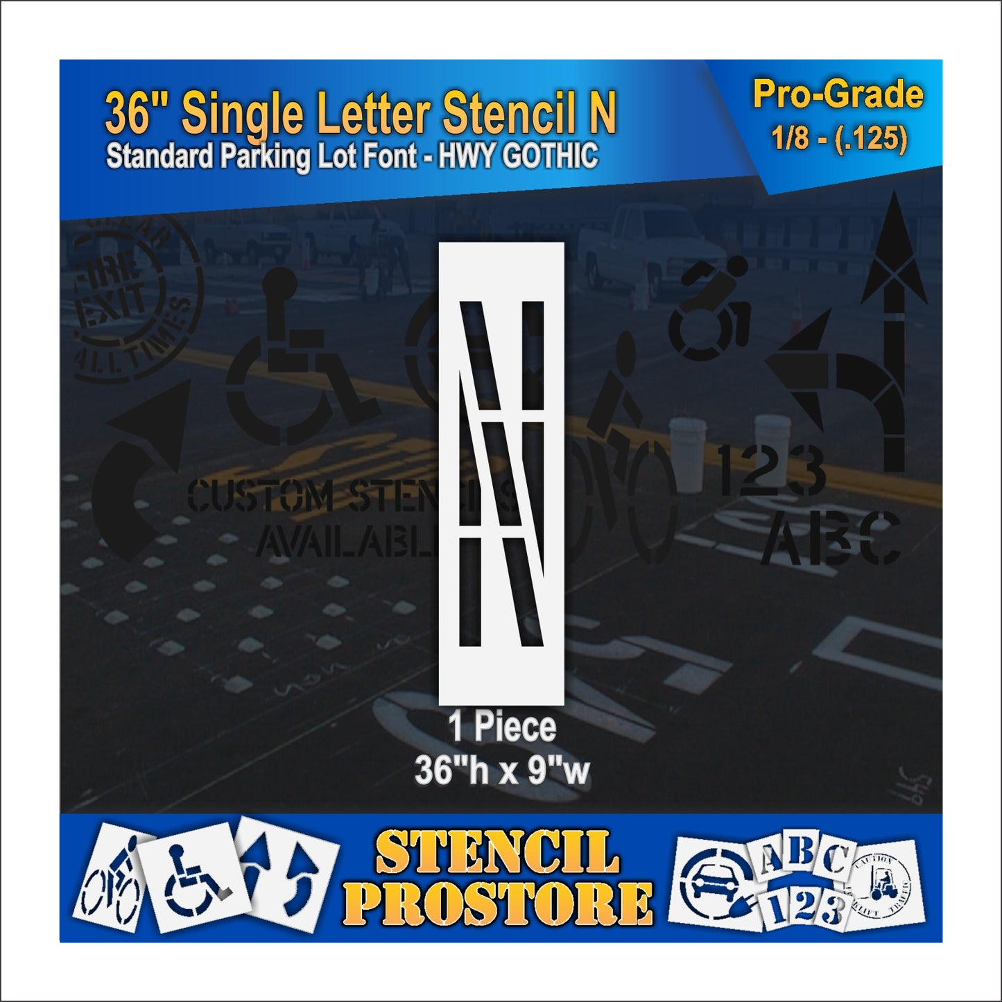 36" Alphabet Kit Stencil