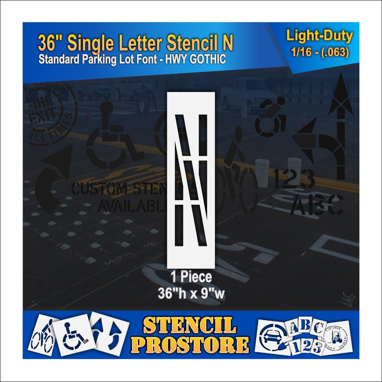 36" Alphabet Kit Stencil