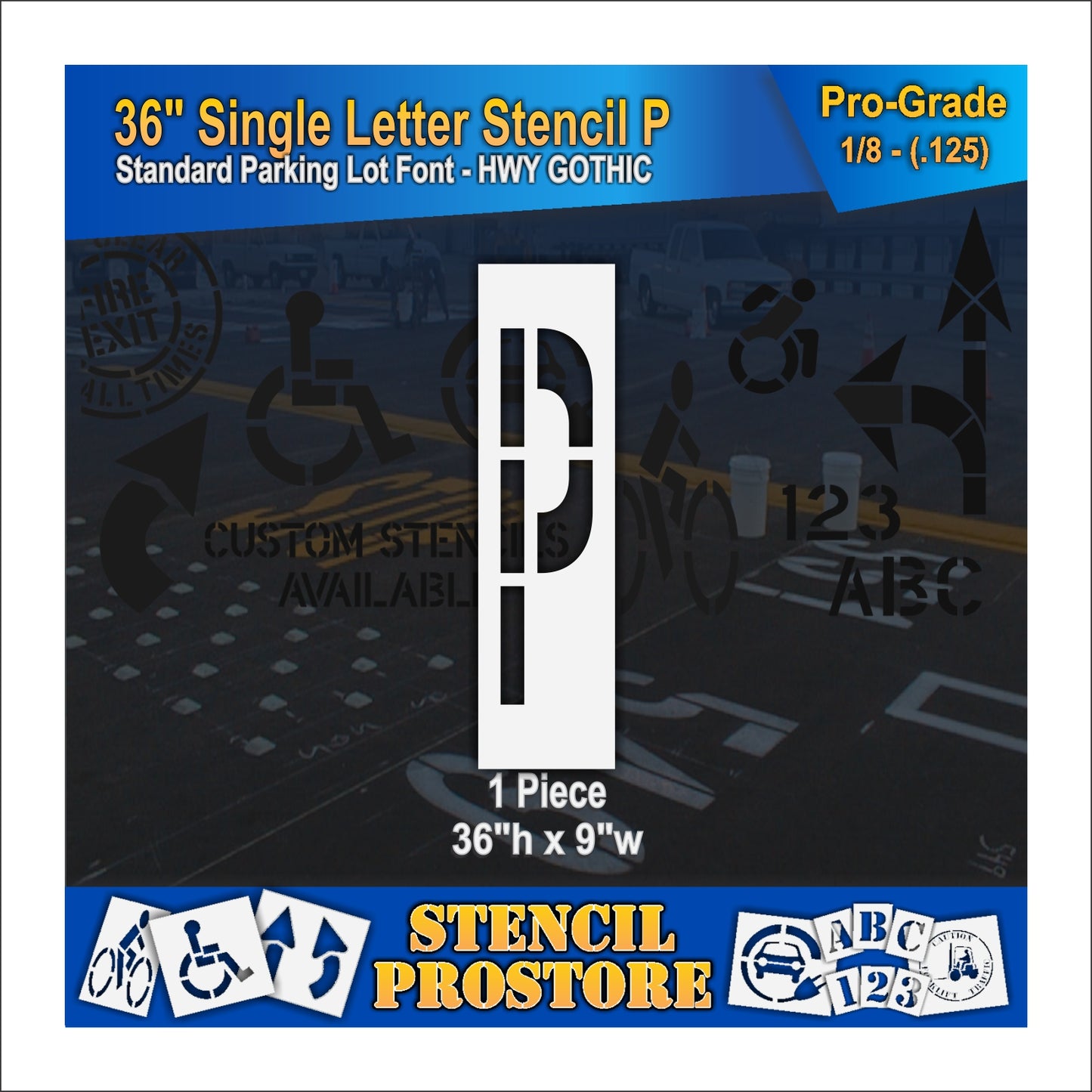 36" Alphabet Kit Stencil