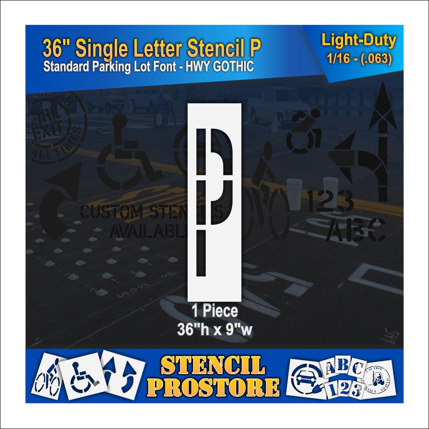 36" Alphabet Kit Stencil