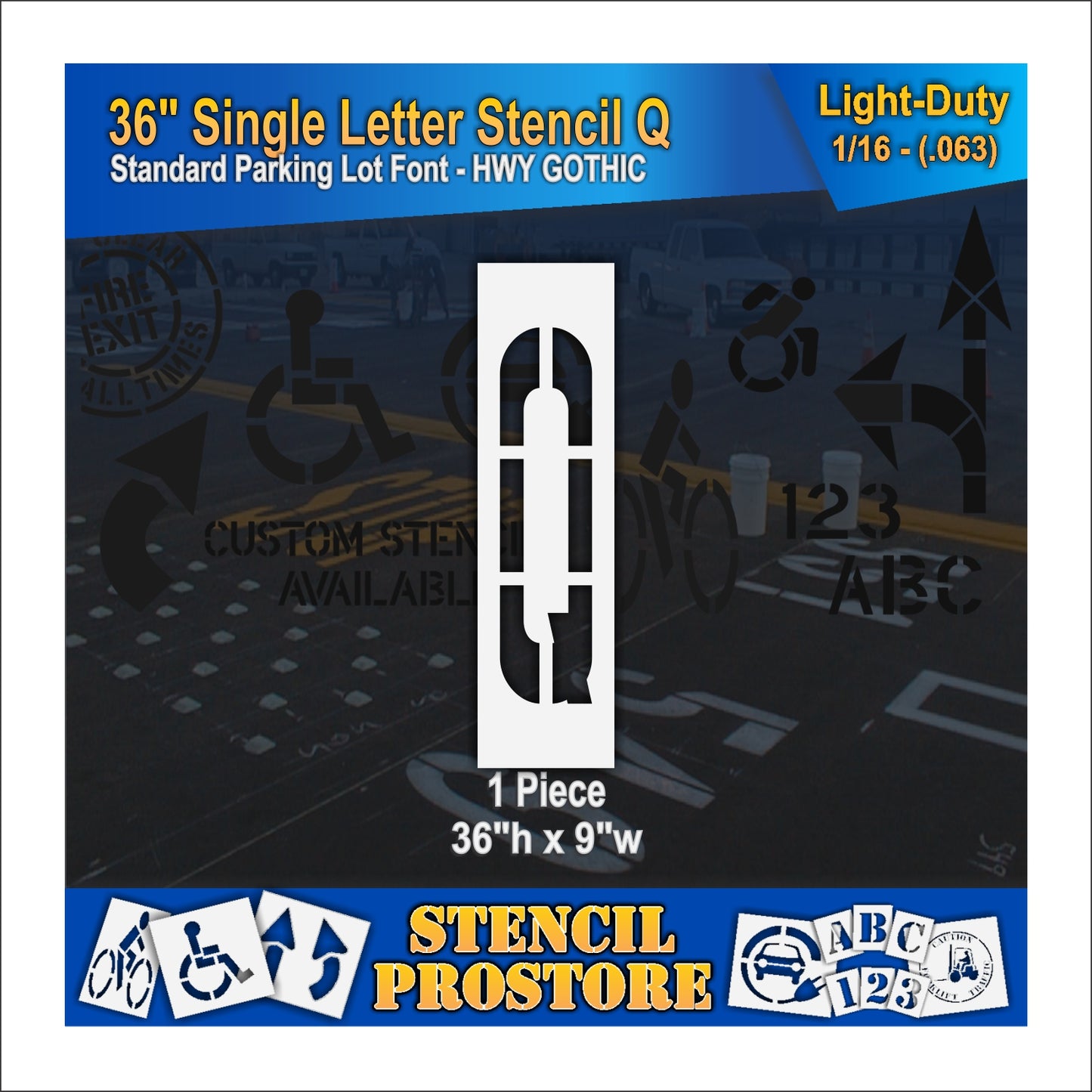 36" Alphabet Kit Stencil