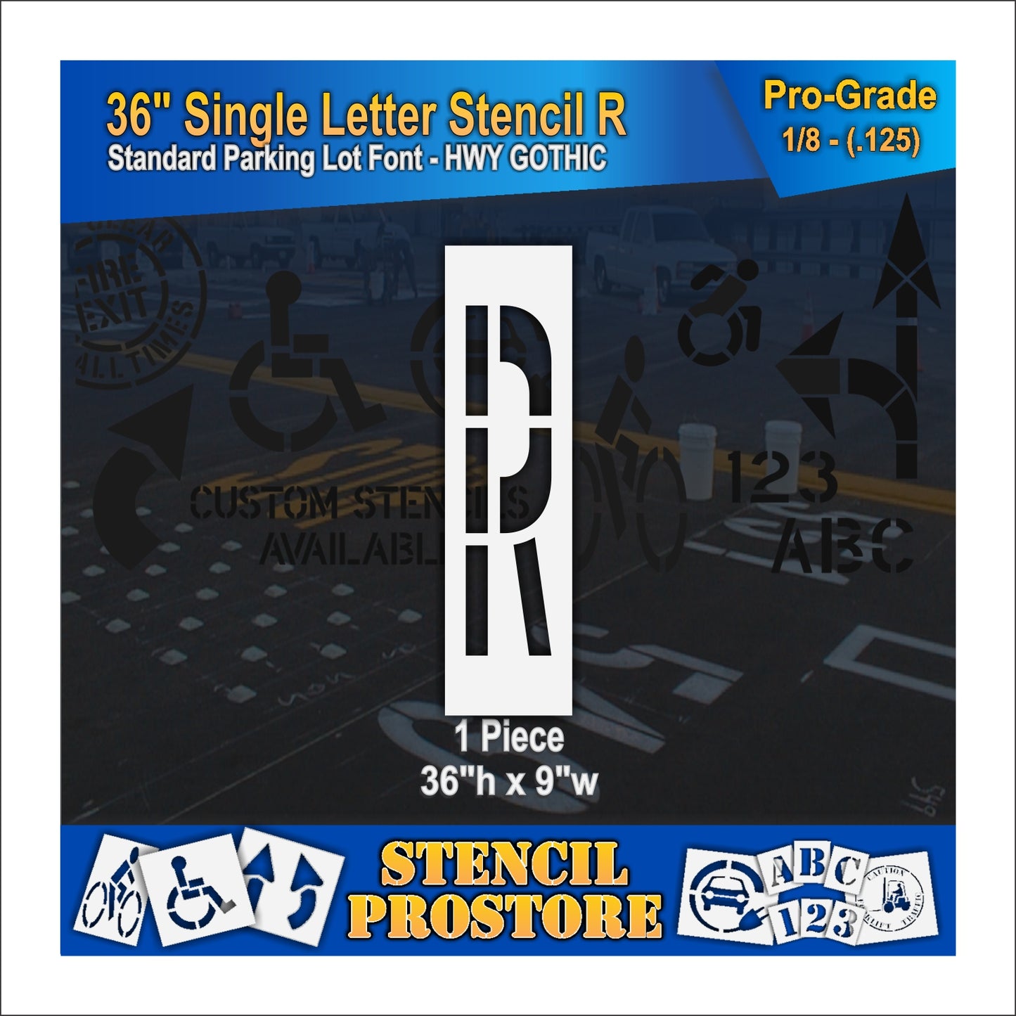 36" Alphabet Kit Stencil