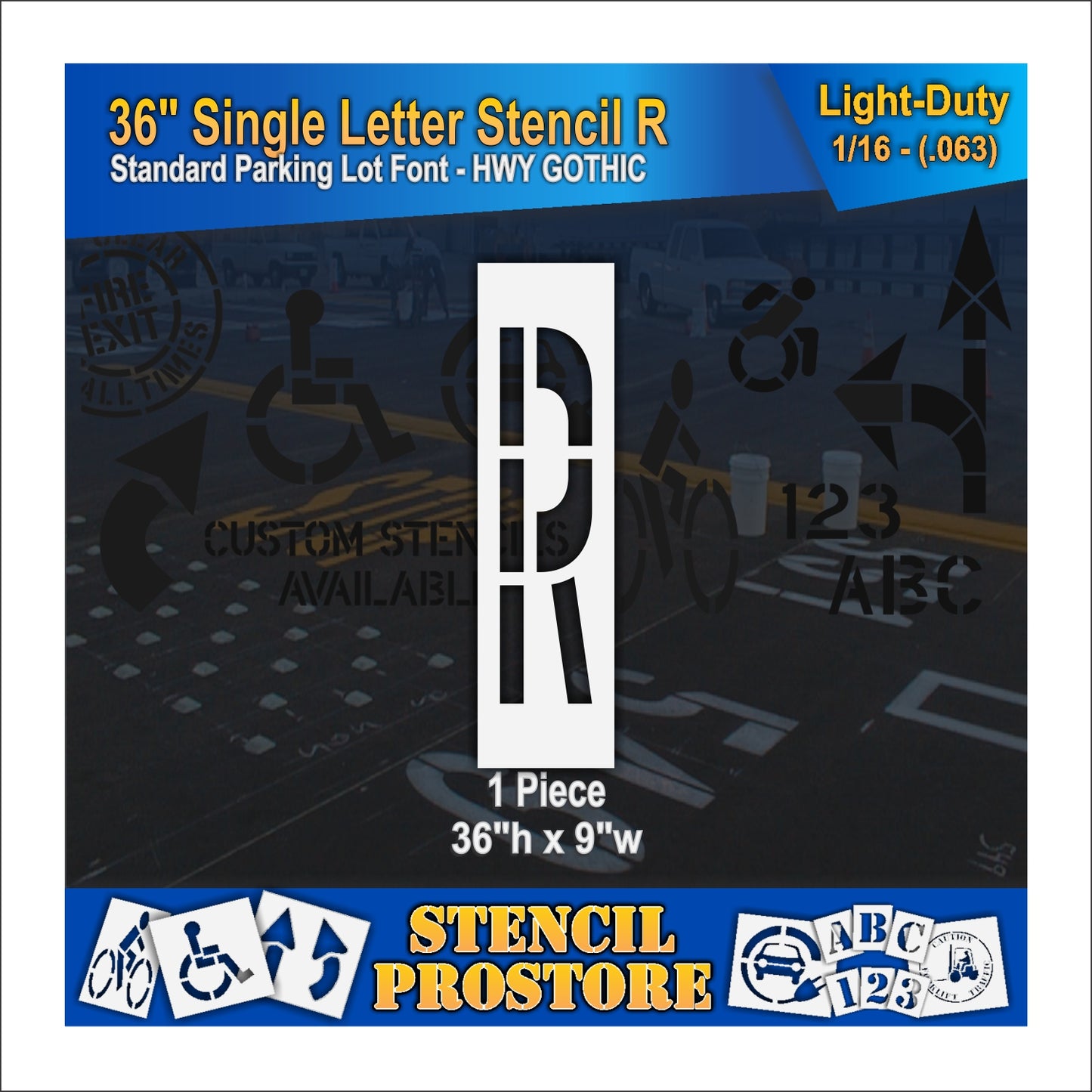 36" Alphabet Kit Stencil