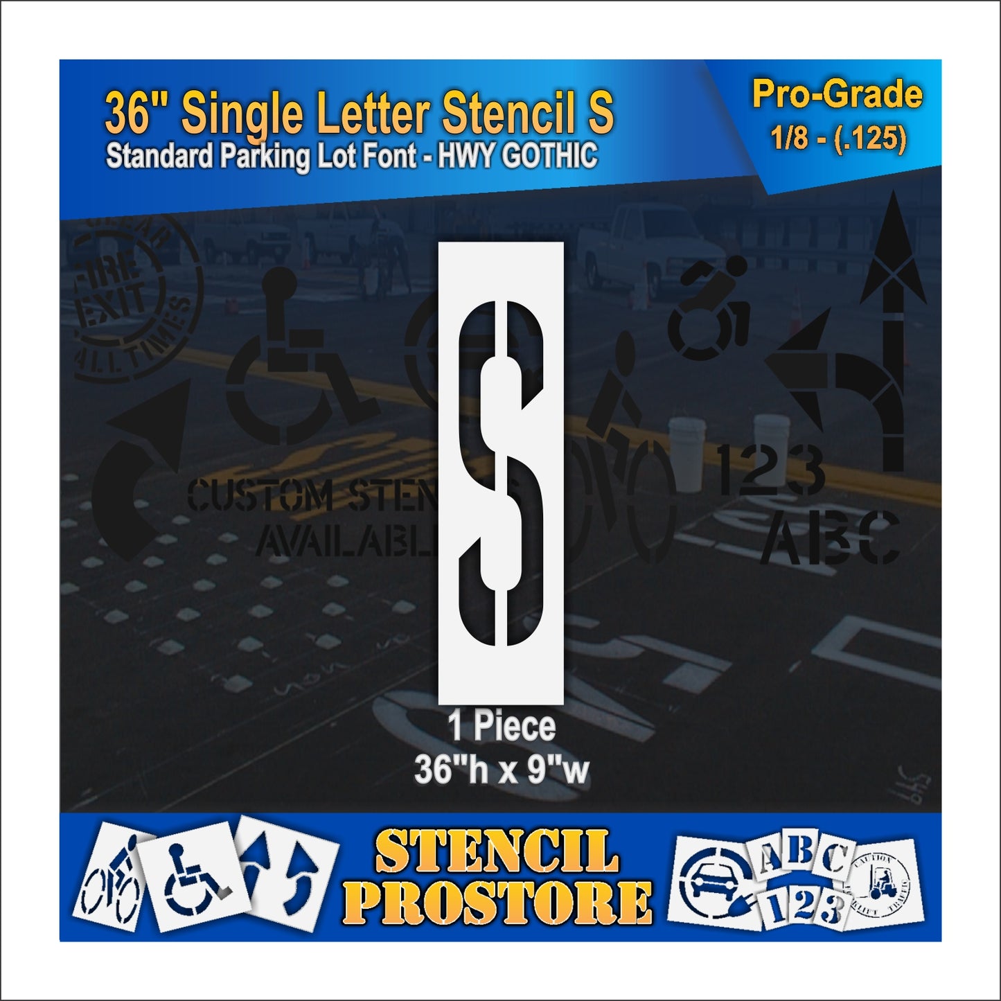 36" Alphabet Kit Stencil