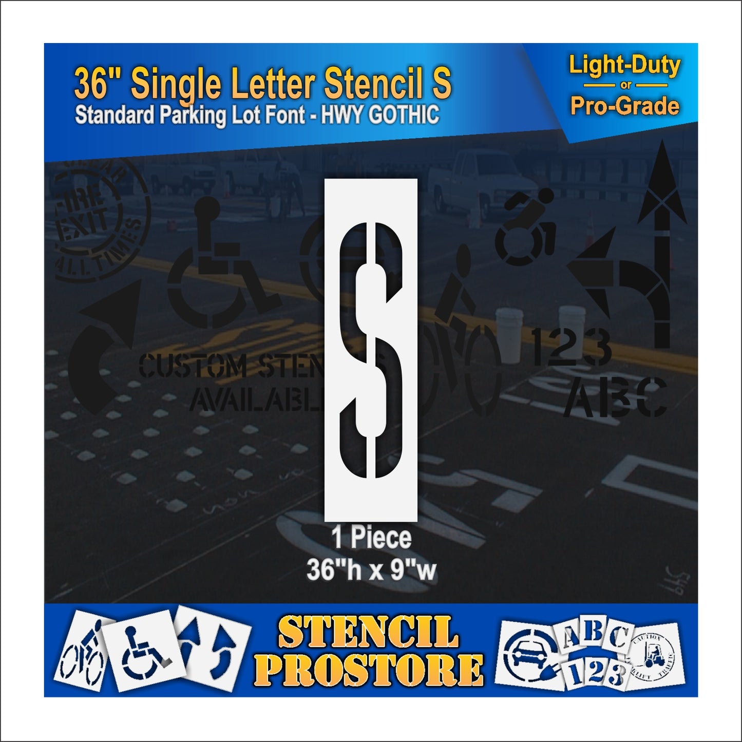 36" Alphabet Kit Stencil