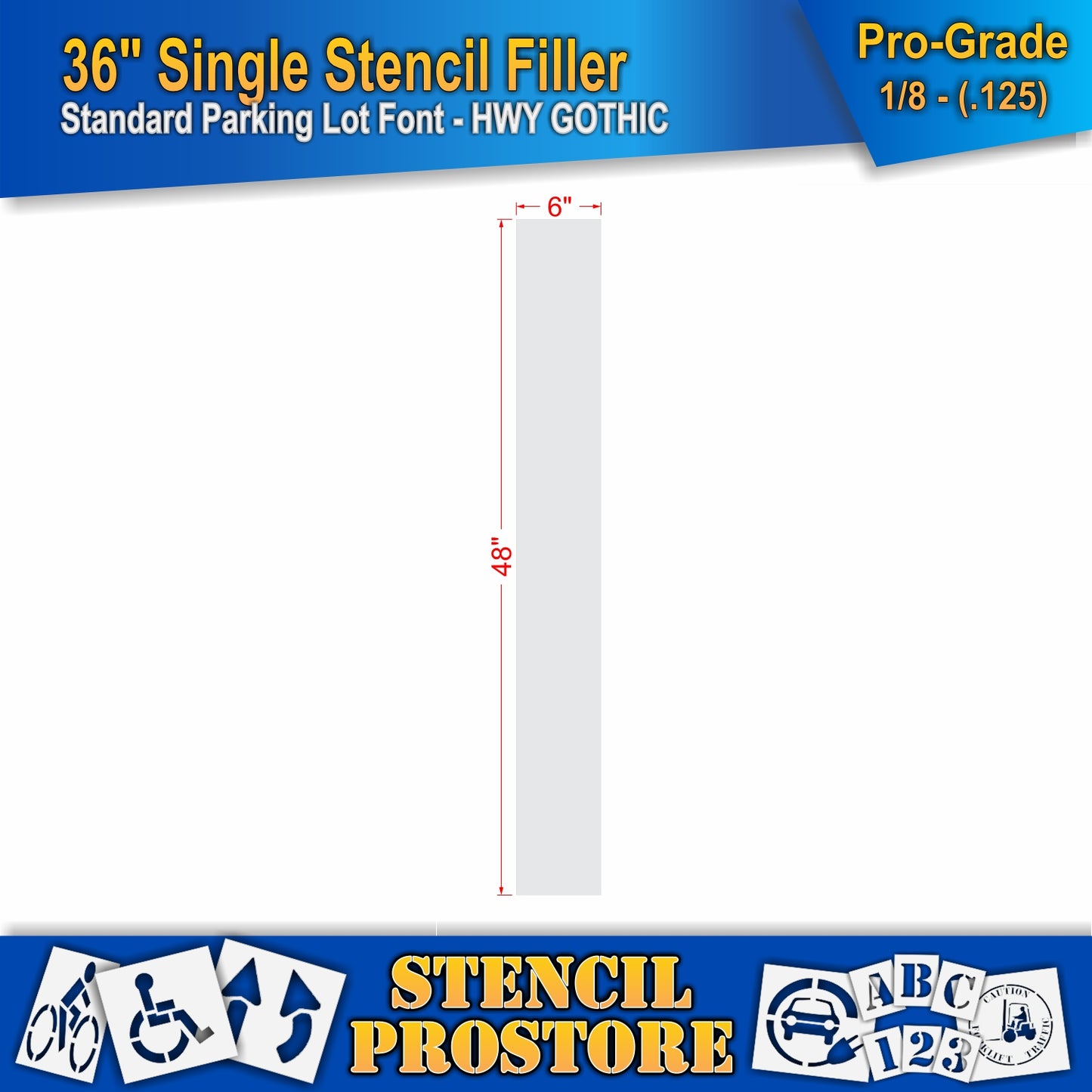 36" Alphabet Kit Stencil