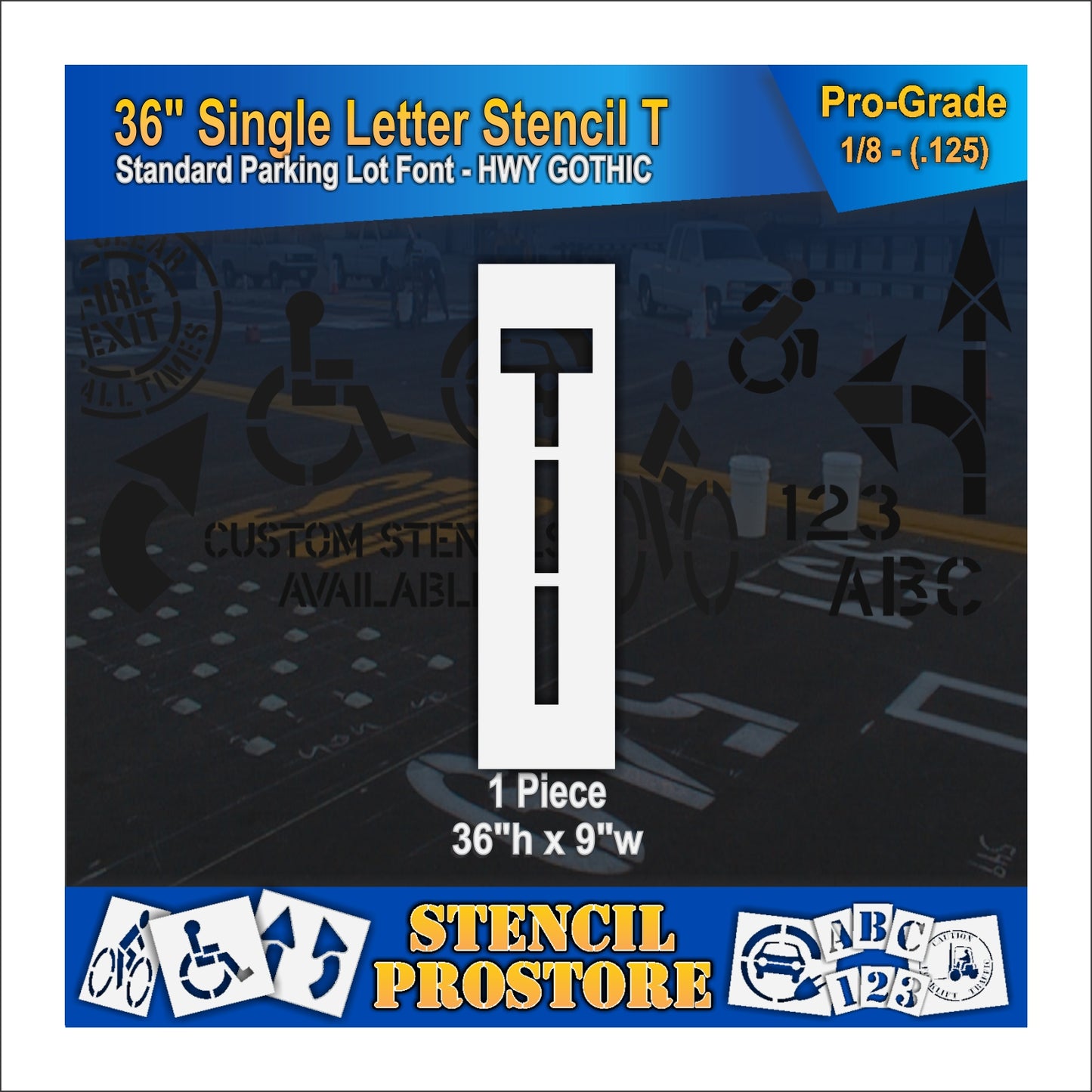 36" Alphabet Kit Stencil