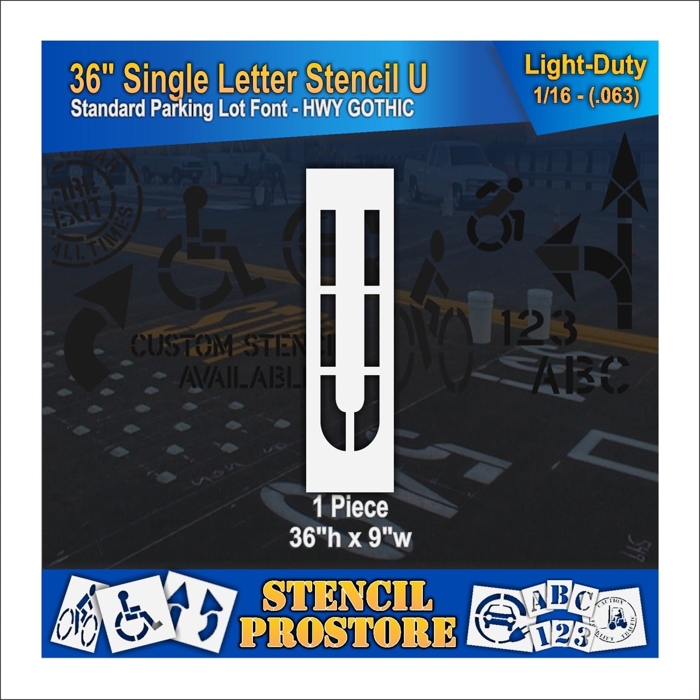 36" Alphabet Kit Stencil