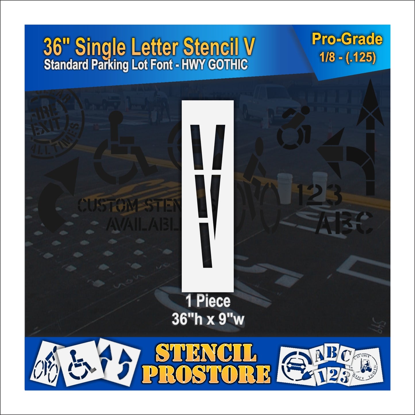 36" Alphabet Kit Stencil
