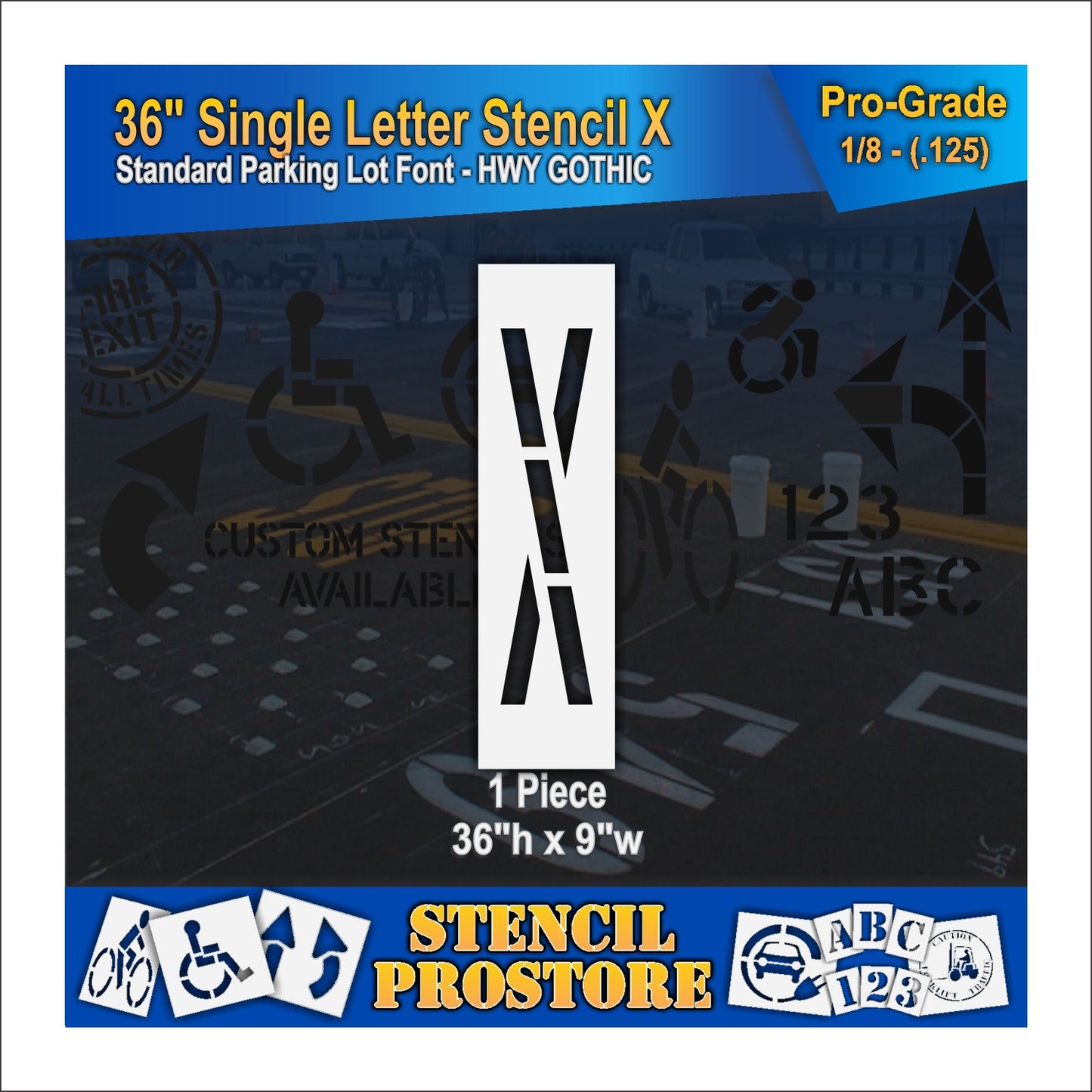 36" Alphabet Kit Stencil