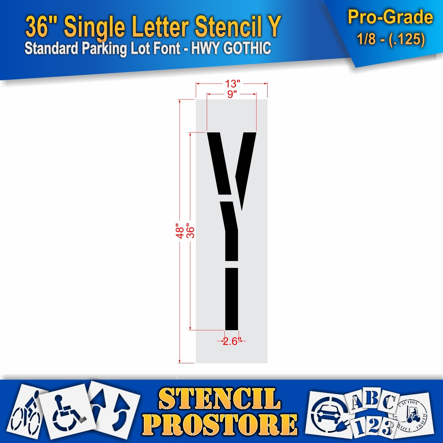36" Alphabet Kit Stencil