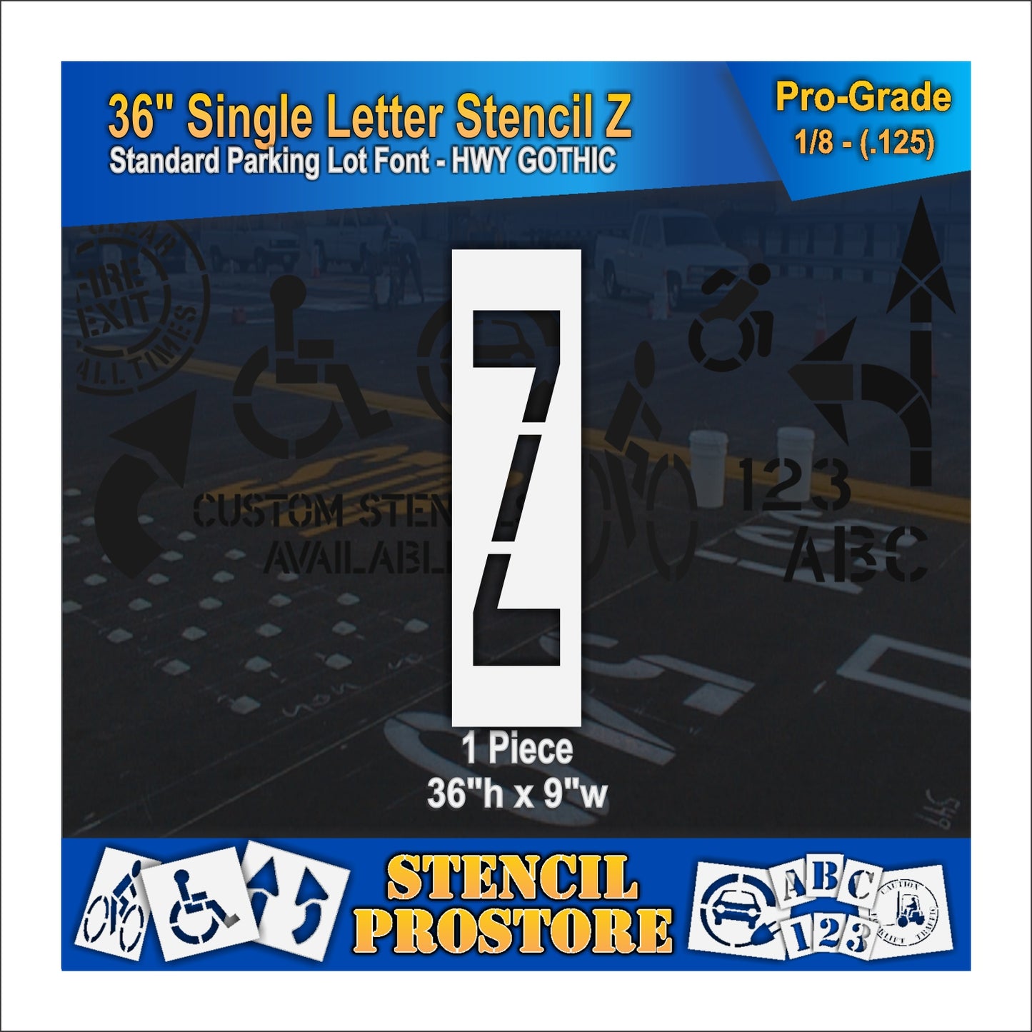 36" Alphabet Kit Stencil