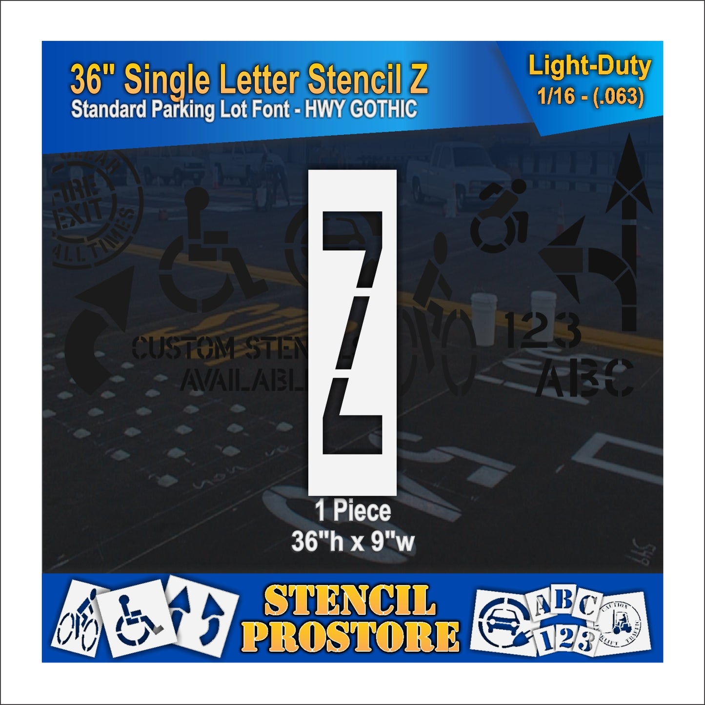 36" Alphabet Kit Stencil