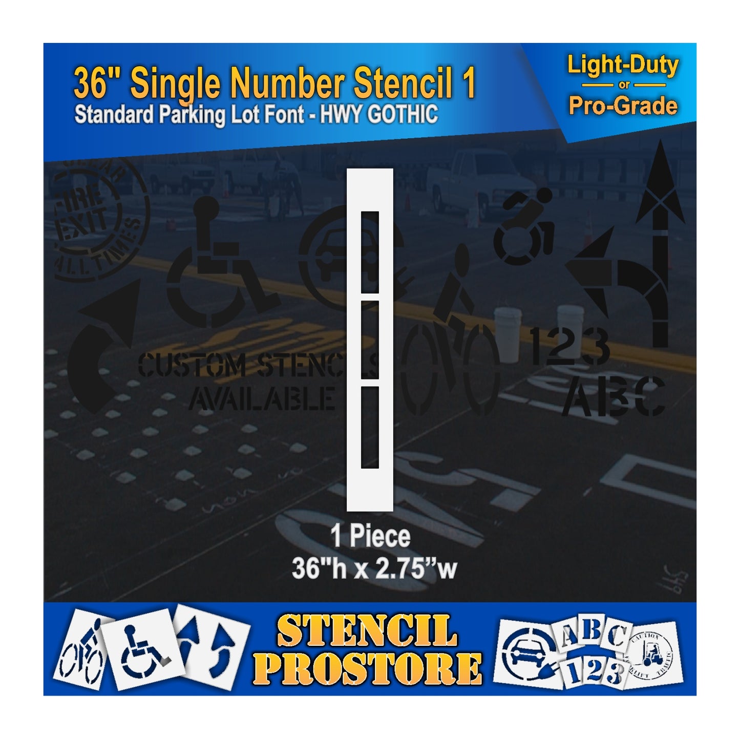 36" Number Kit Stencil