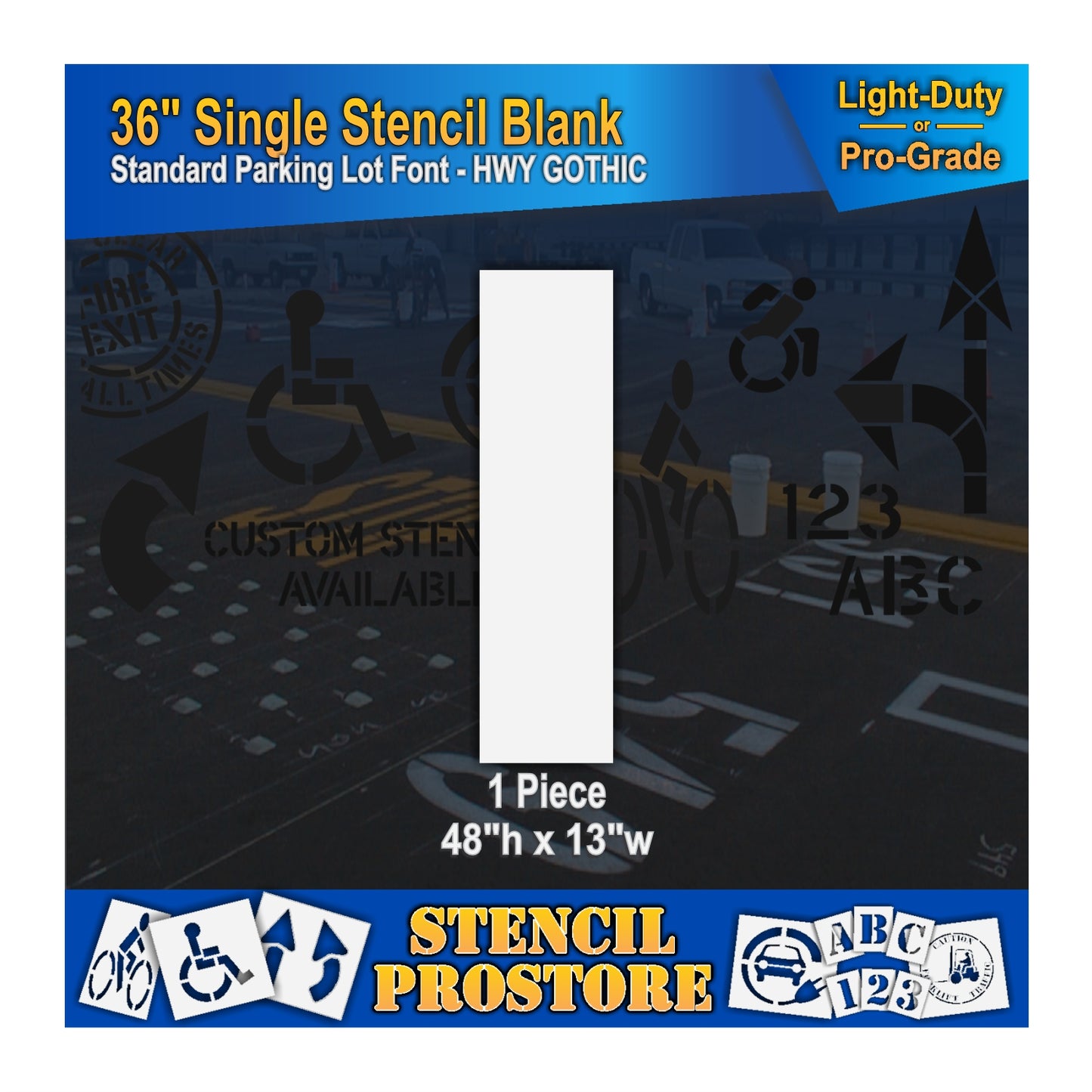 36" Number Kit Stencil