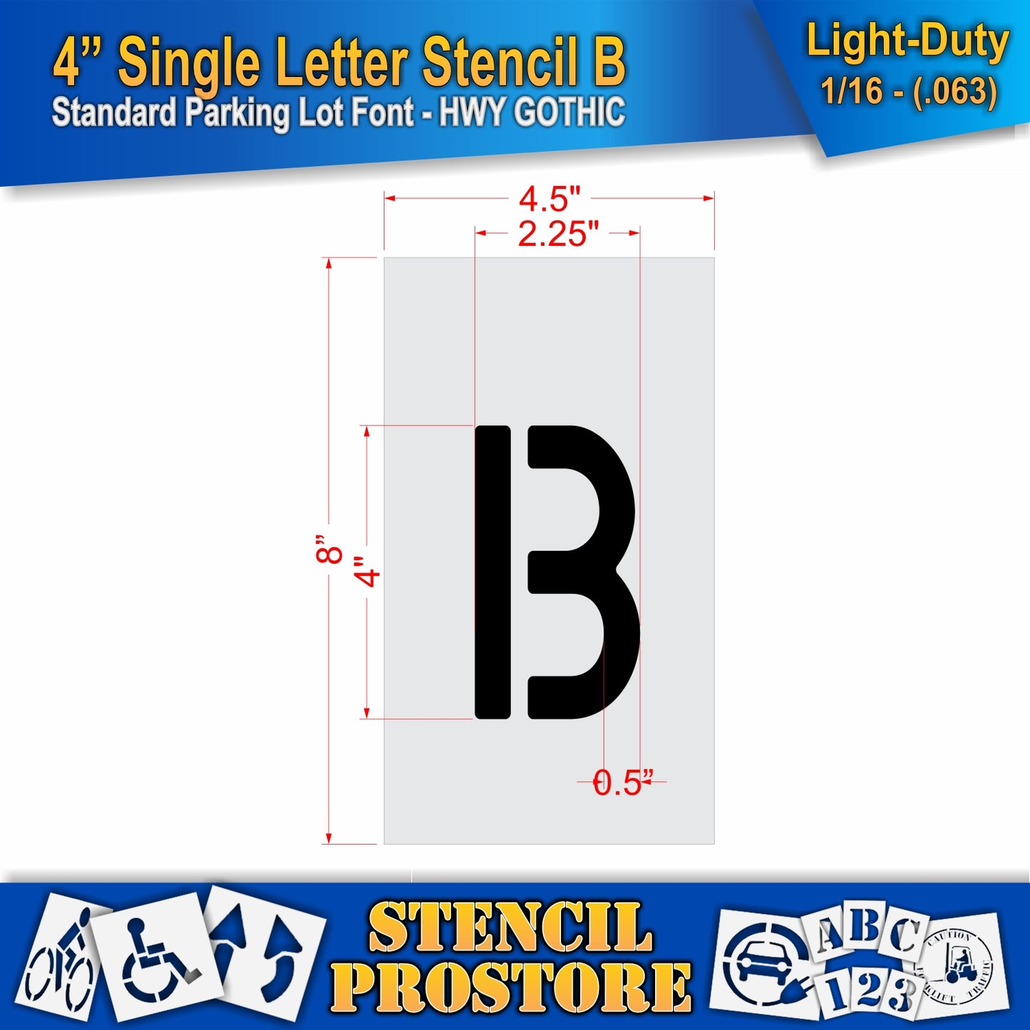 4" Alphabet Kit Stencil