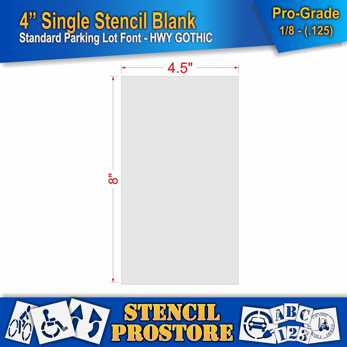 4" Alphabet Kit Stencil