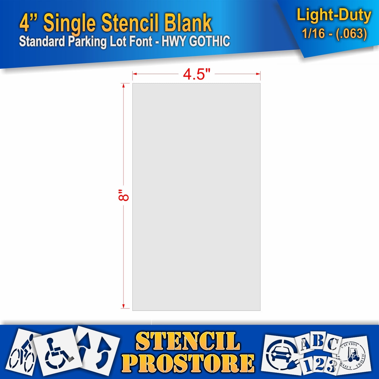 4" Alphabet Kit Stencil