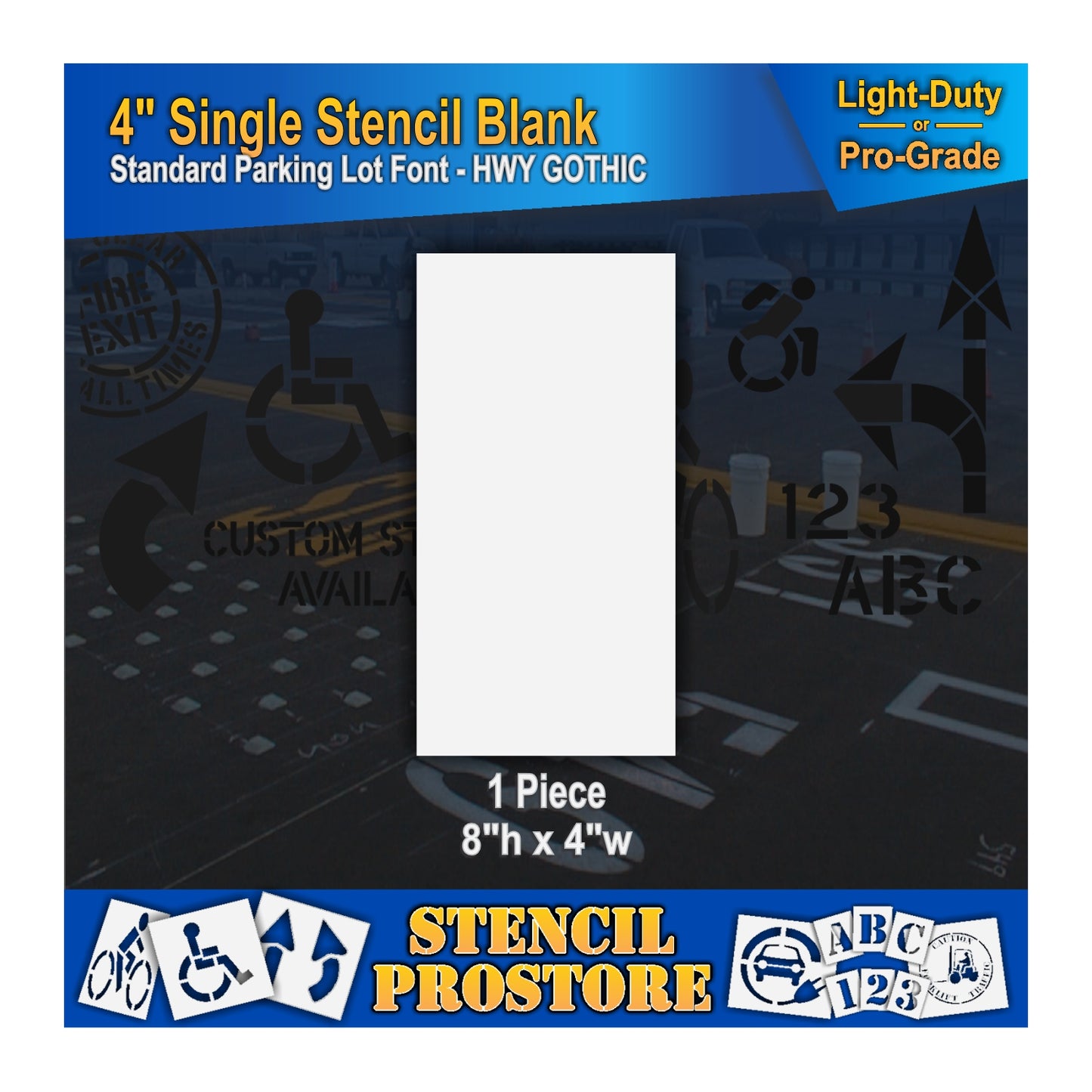 4" Alphabet Kit Stencil