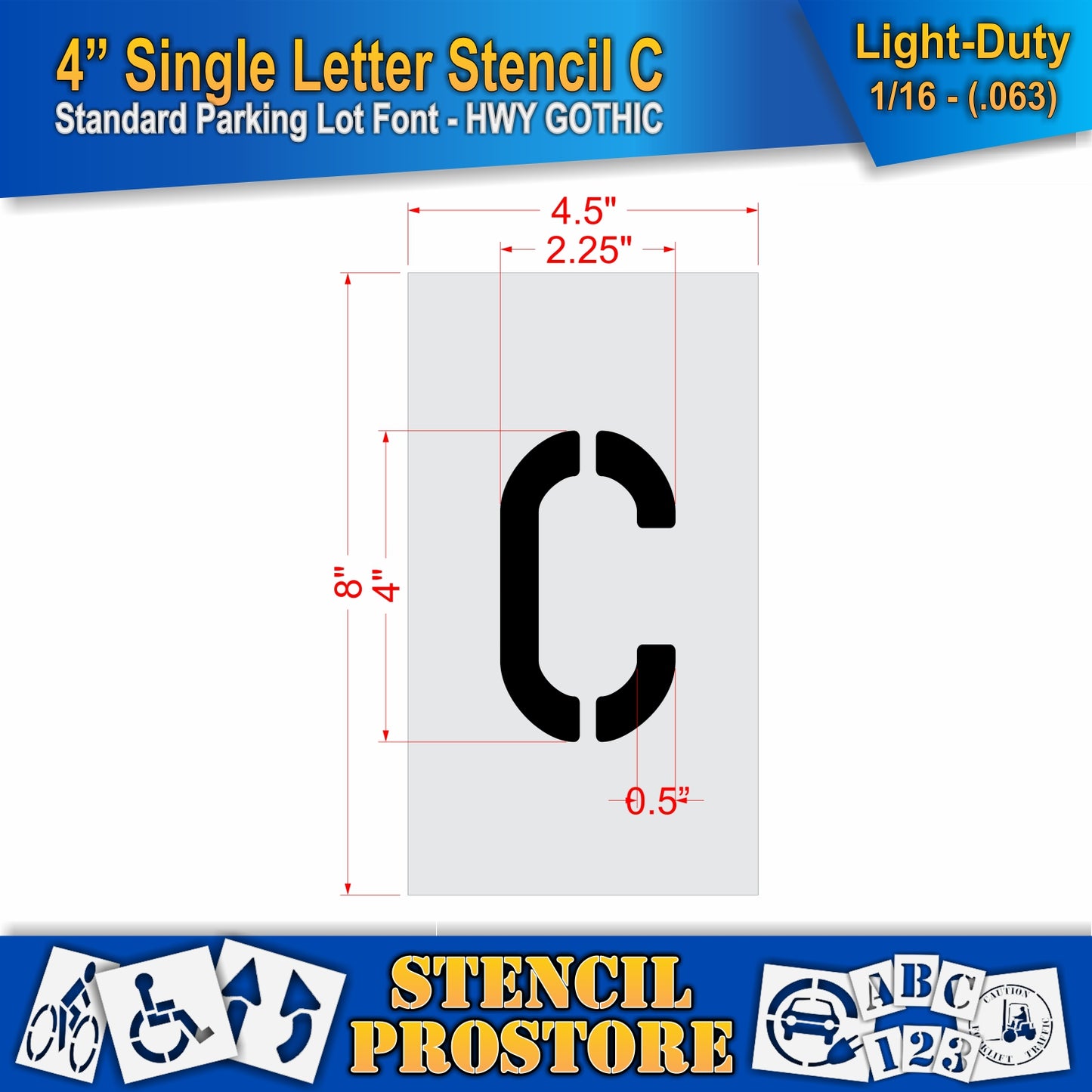 4" Alphabet Kit Stencil