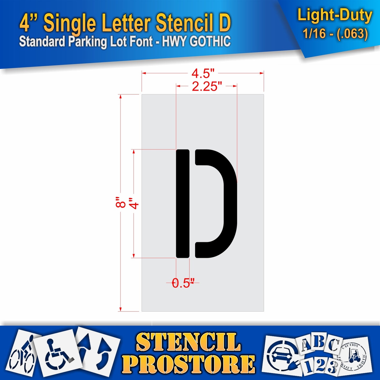 4" Alphabet Kit Stencil