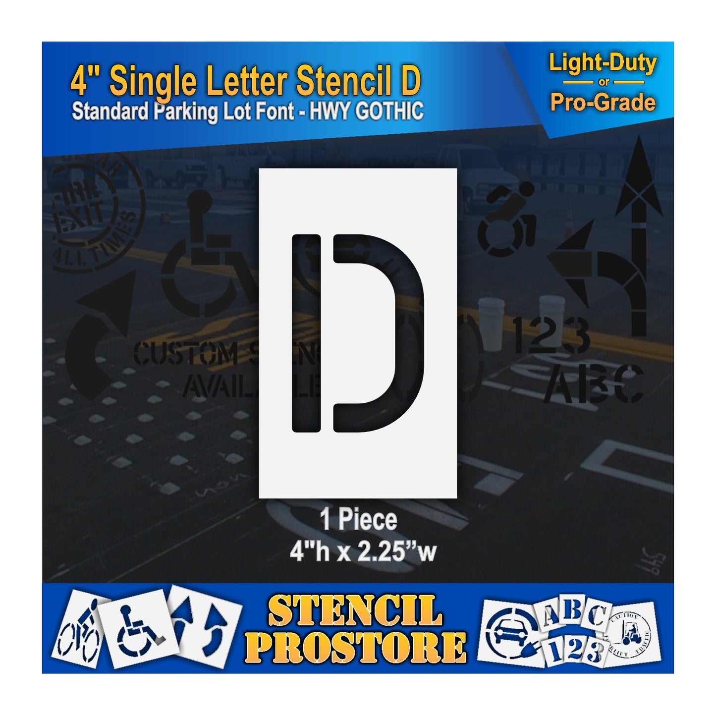 4" Alphabet Kit Stencil