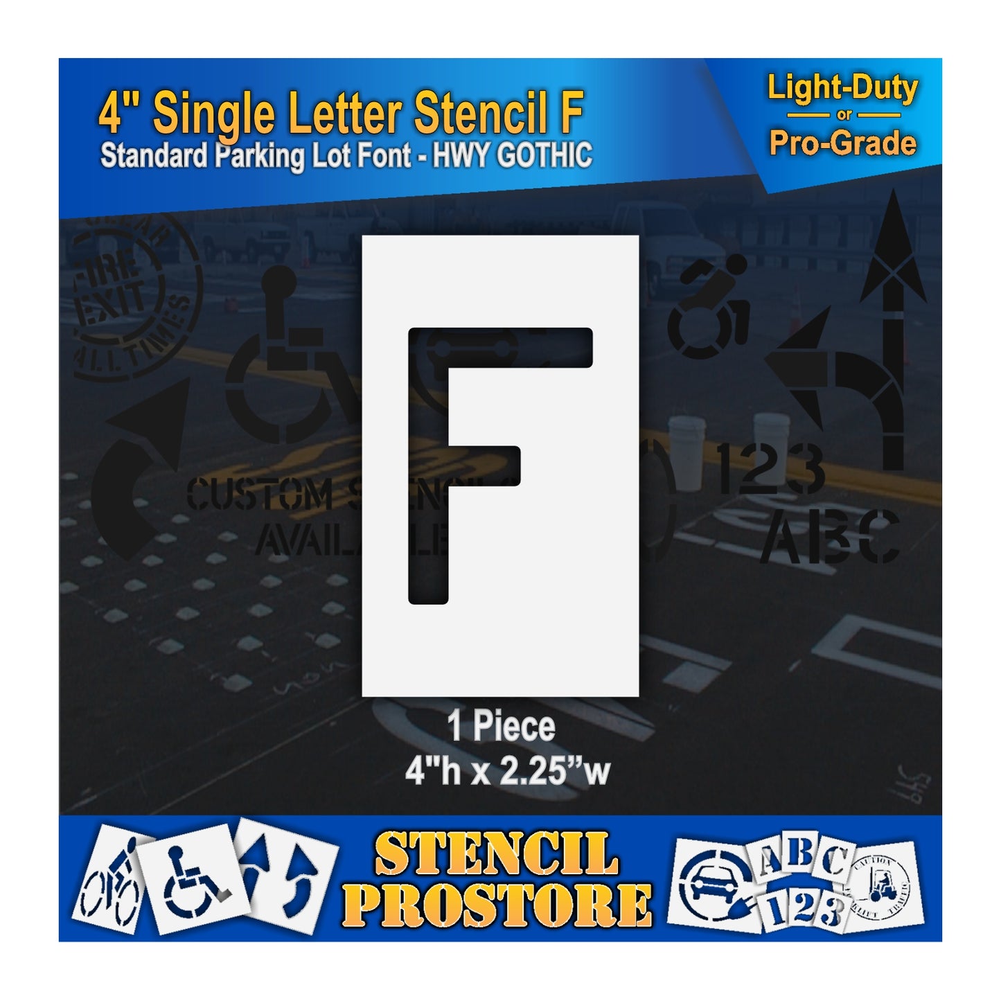 4" Alphabet Kit Stencil