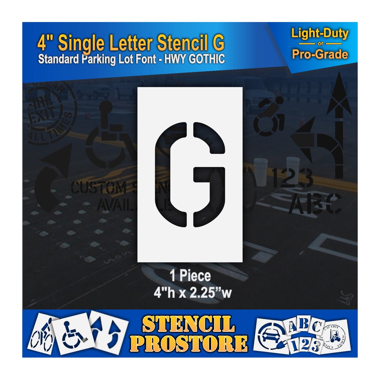 4" Alphabet Kit Stencil