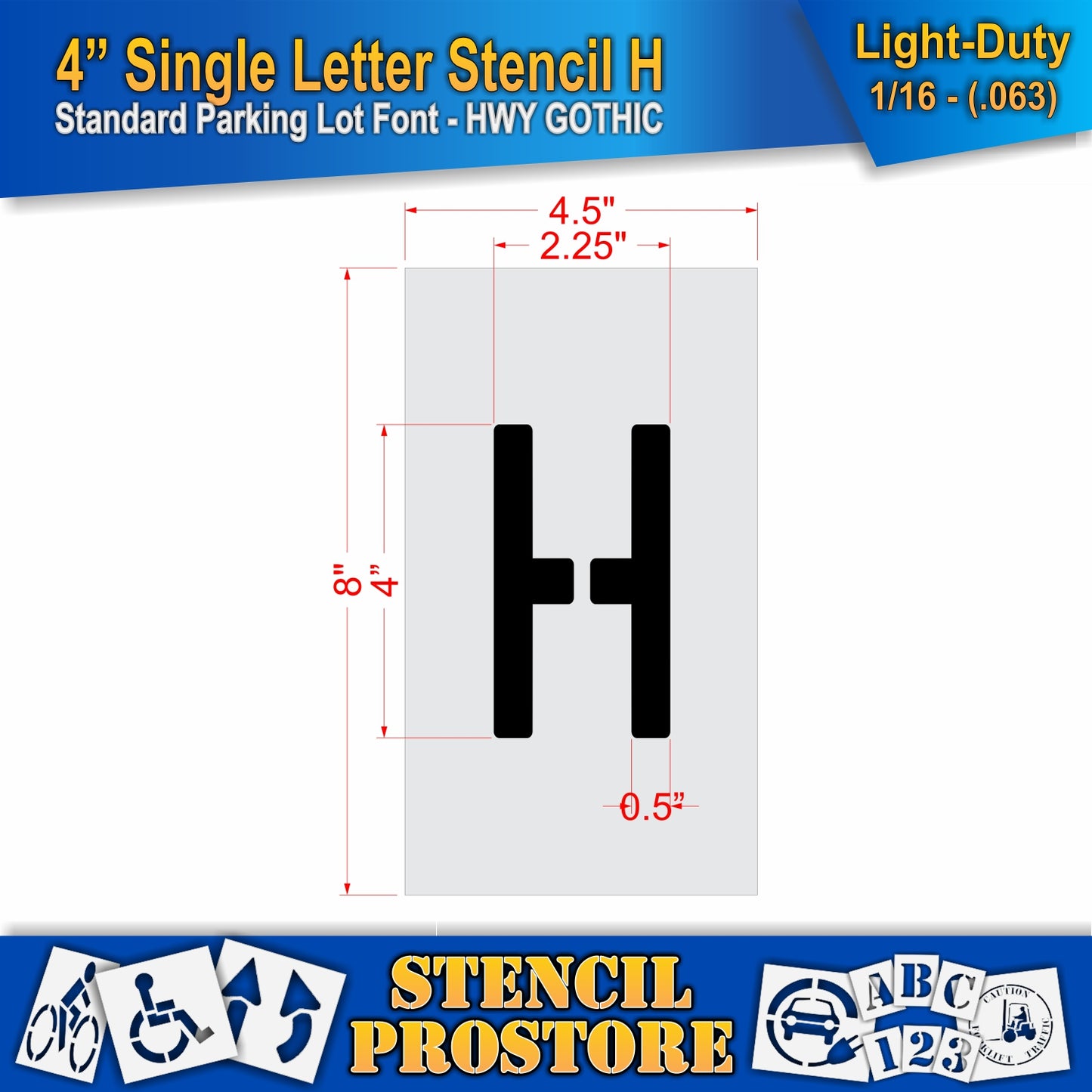 4" Alphabet Kit Stencil