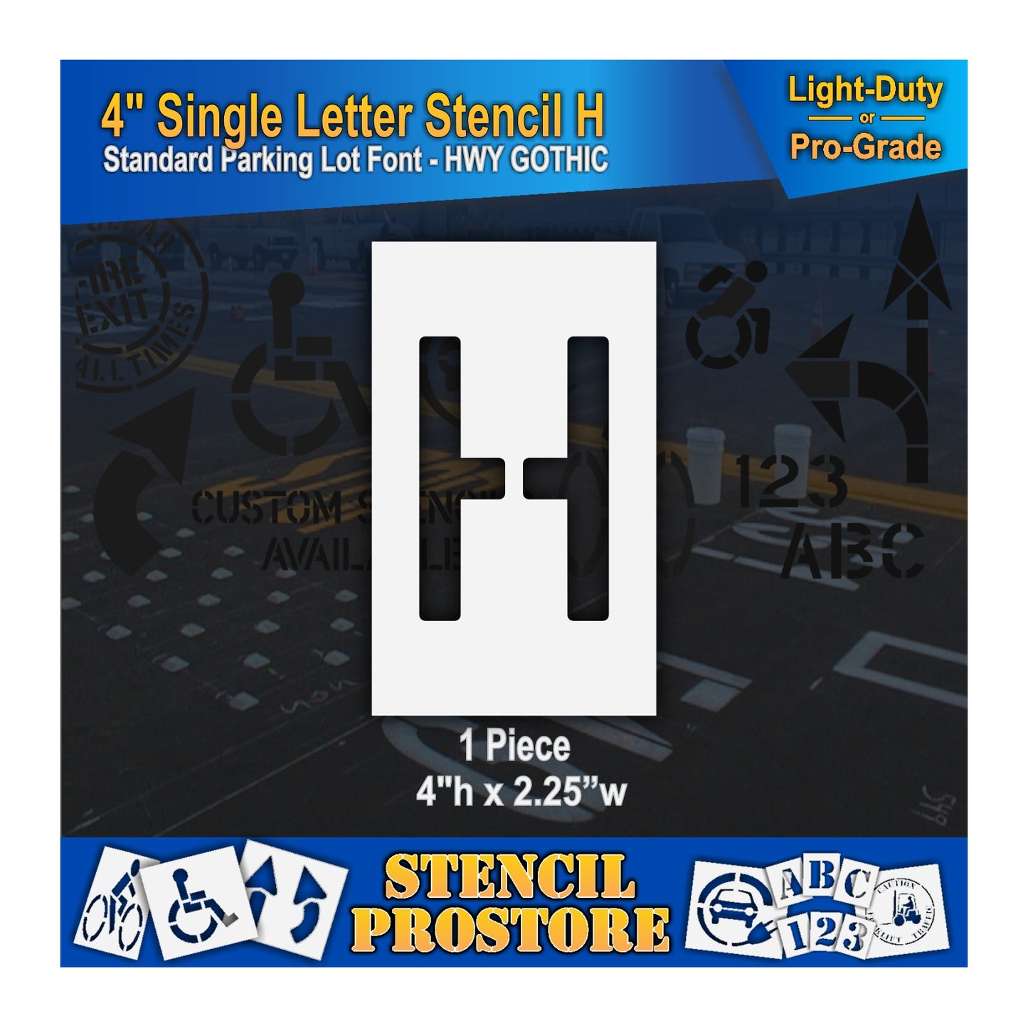 4" Alphabet Kit Stencil