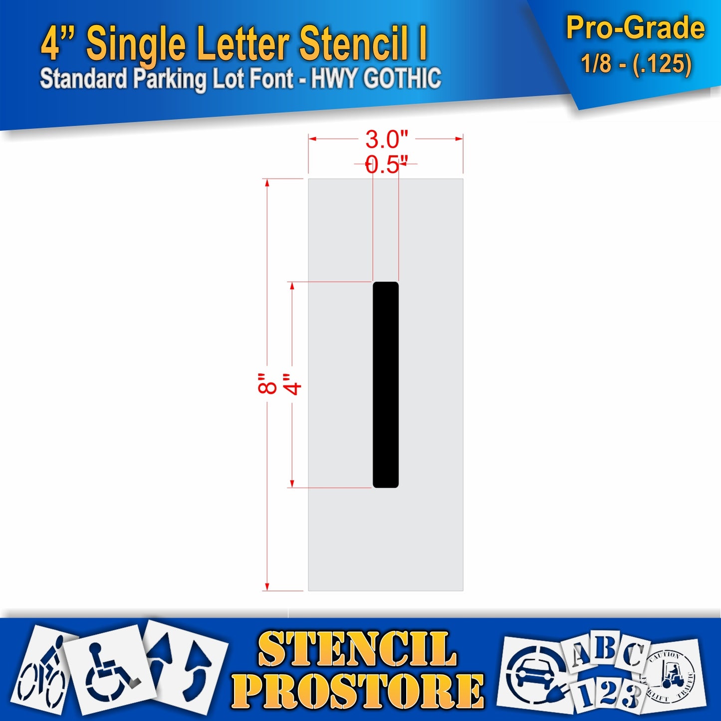 4" Alphabet Kit Stencil