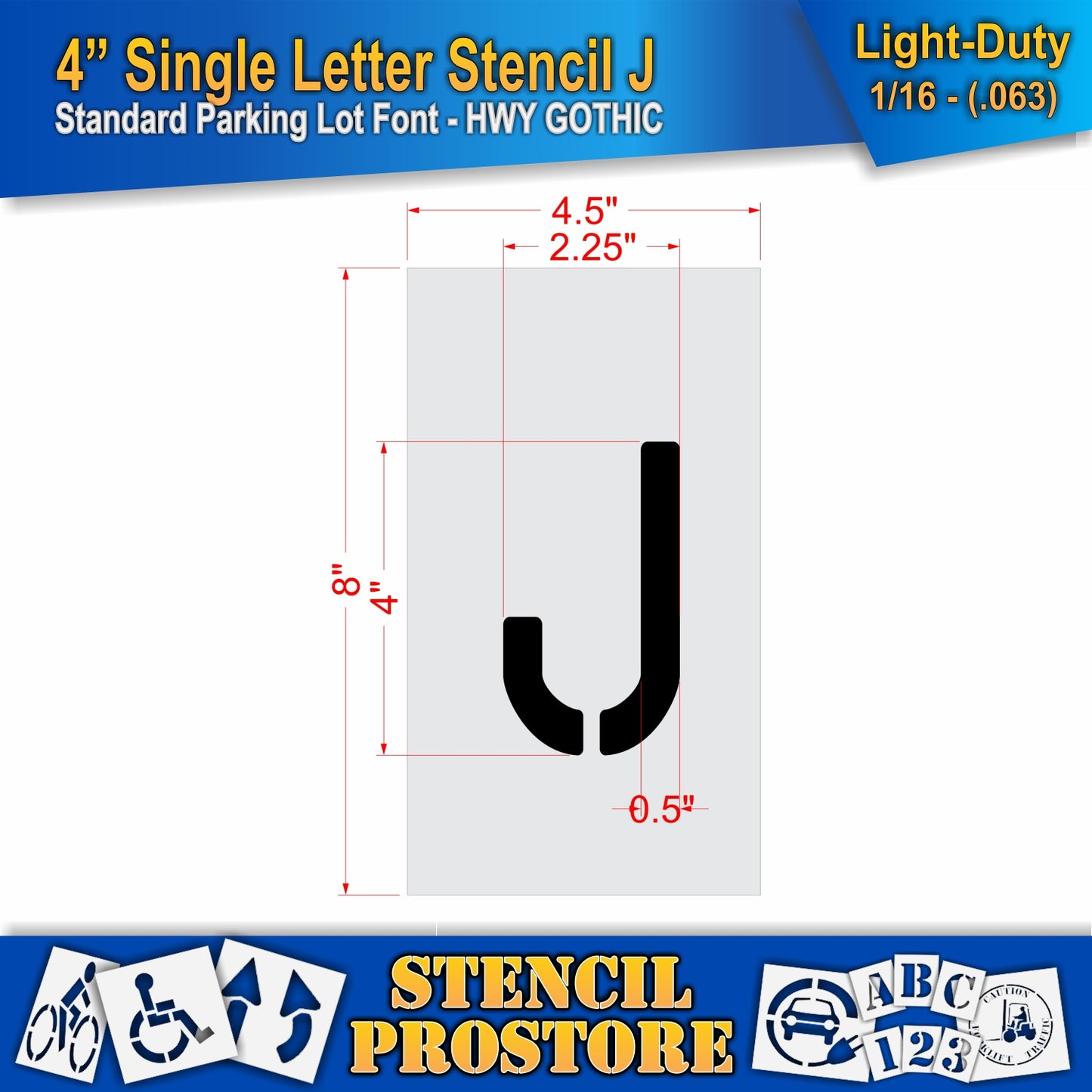 4" Alphabet Kit Stencil
