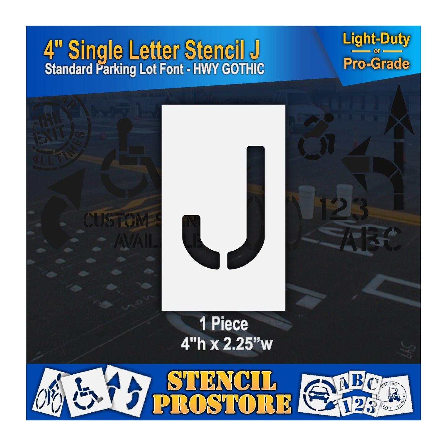 4" Alphabet Kit Stencil