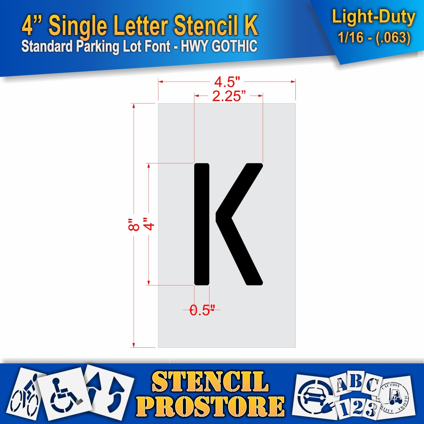4" Alphabet Kit Stencil