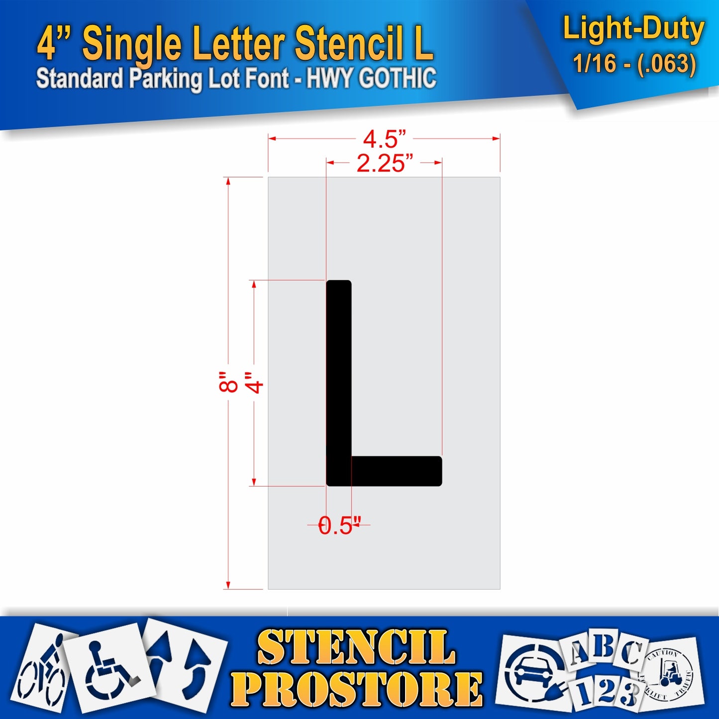 4" Alphabet Kit Stencil