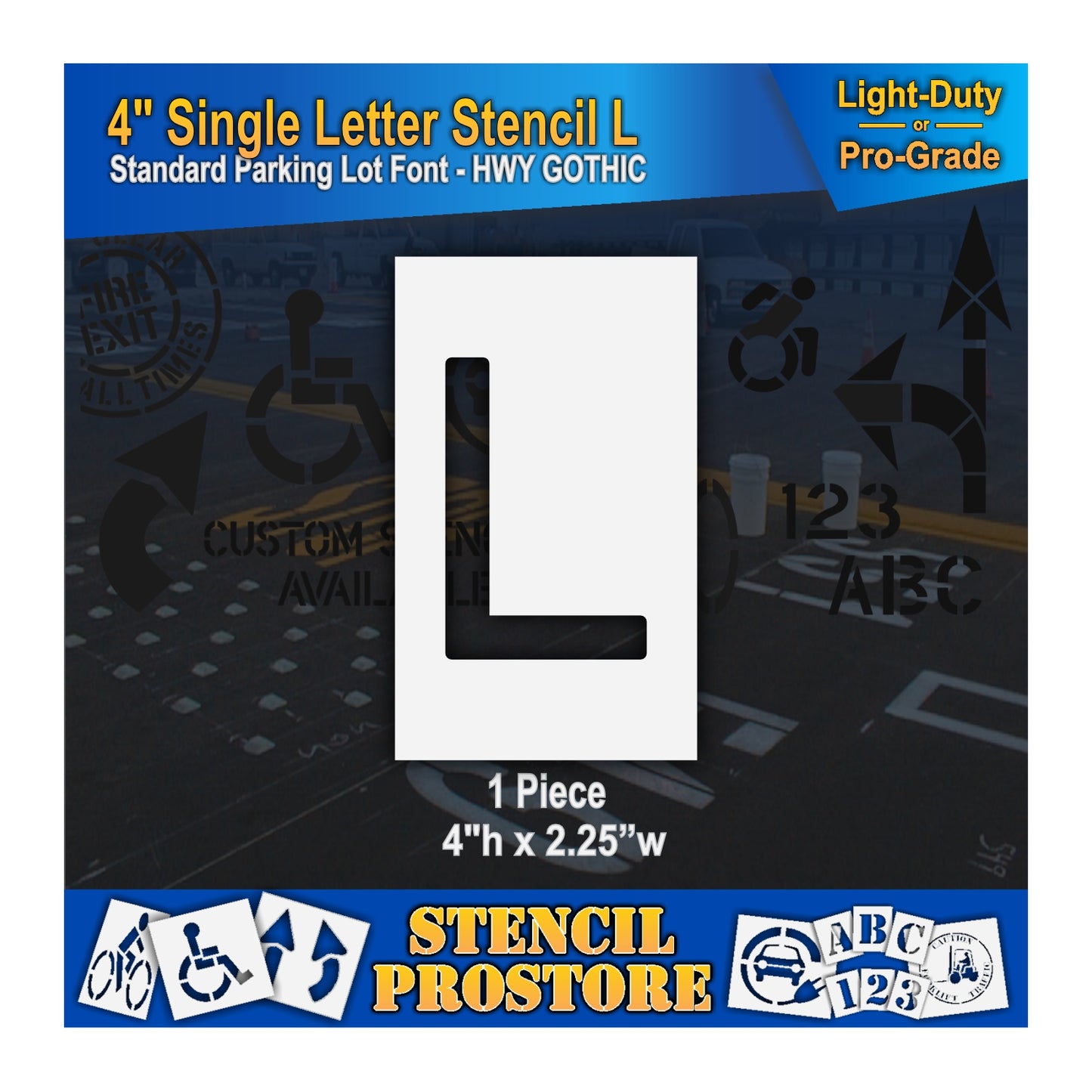 4" Alphabet Kit Stencil