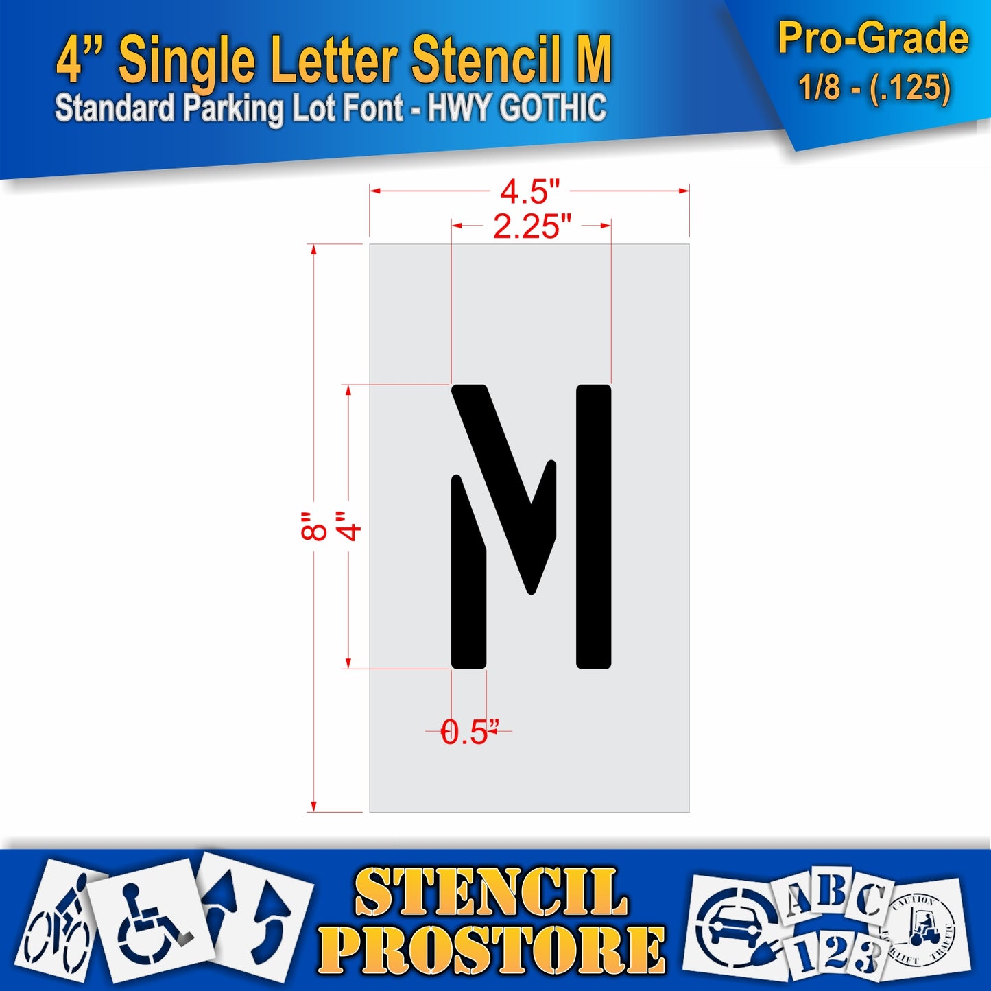4" Alphabet Kit Stencil