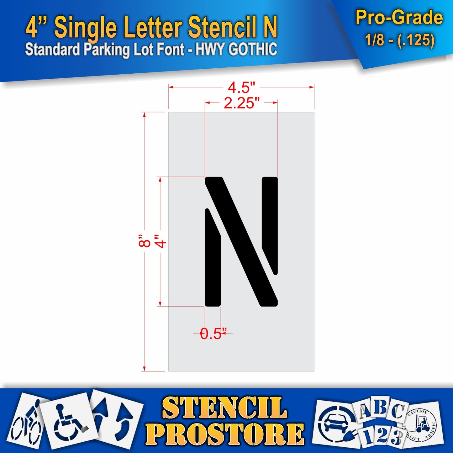 4" Alphabet Kit Stencil