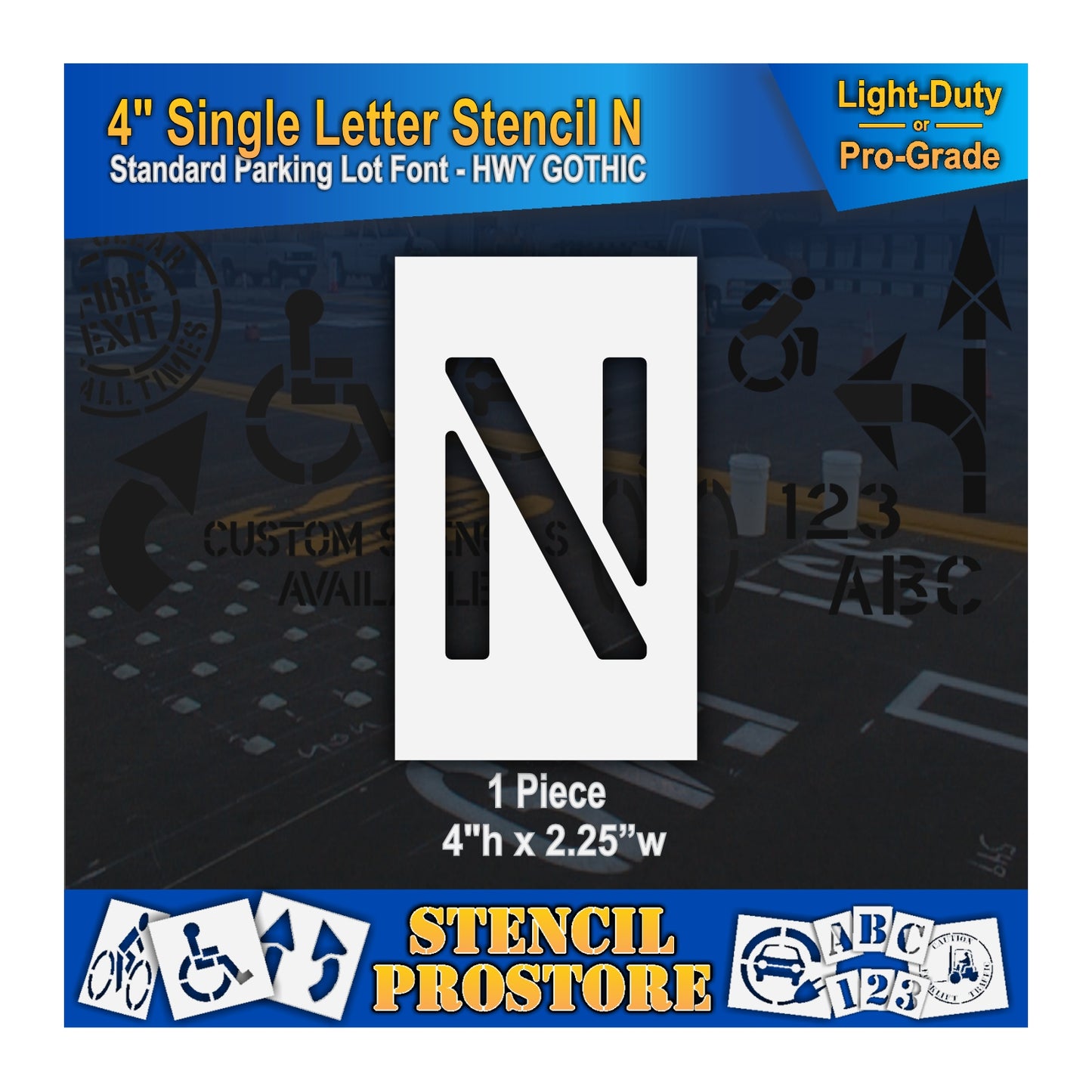 4" Alphabet Kit Stencil