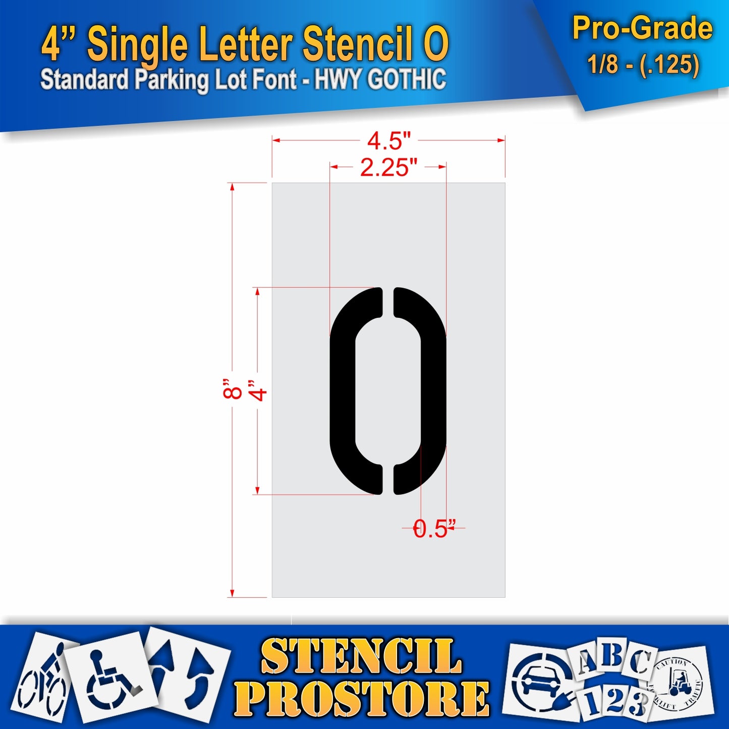 4" Alphabet Kit Stencil