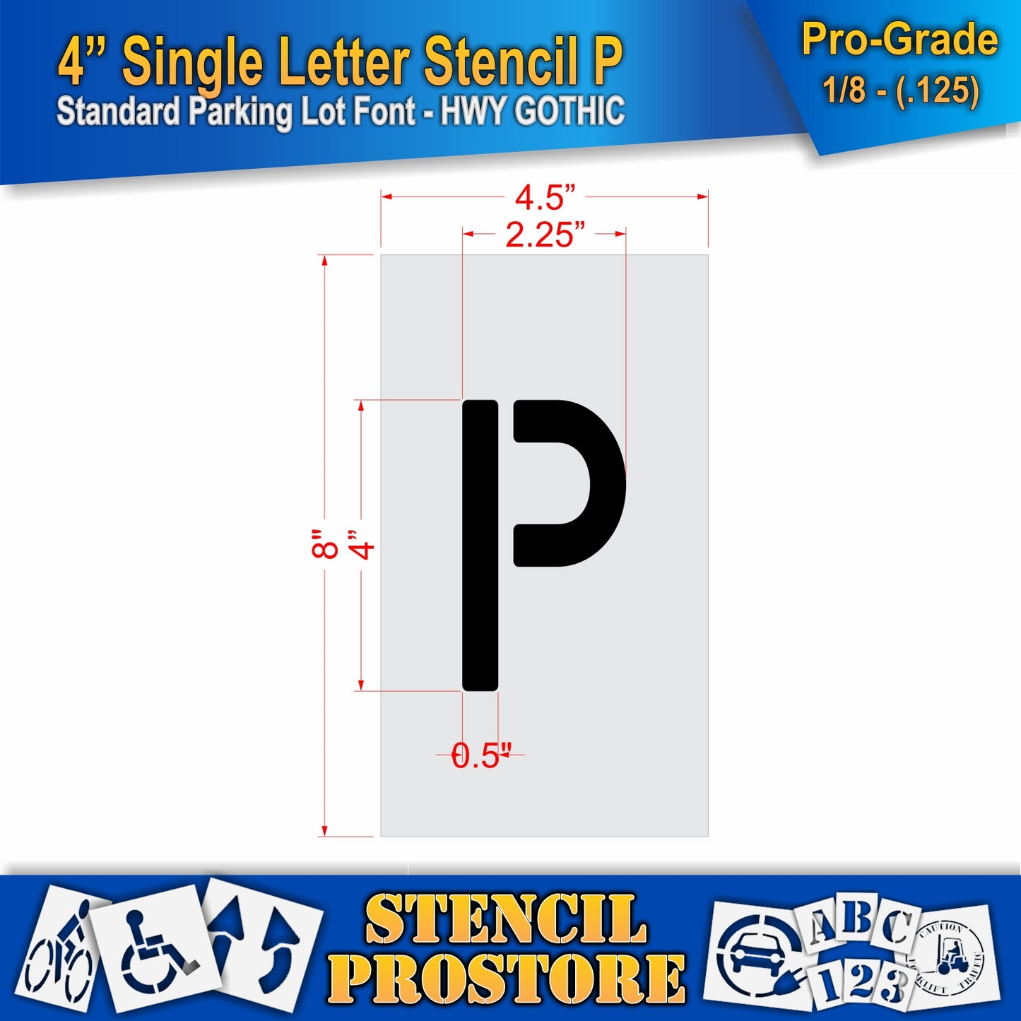 4" Alphabet Kit Stencil