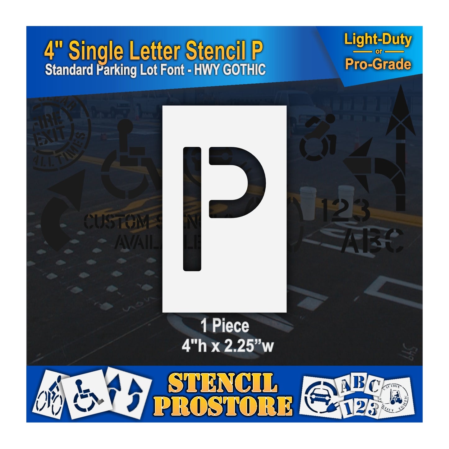 4" Alphabet Kit Stencil