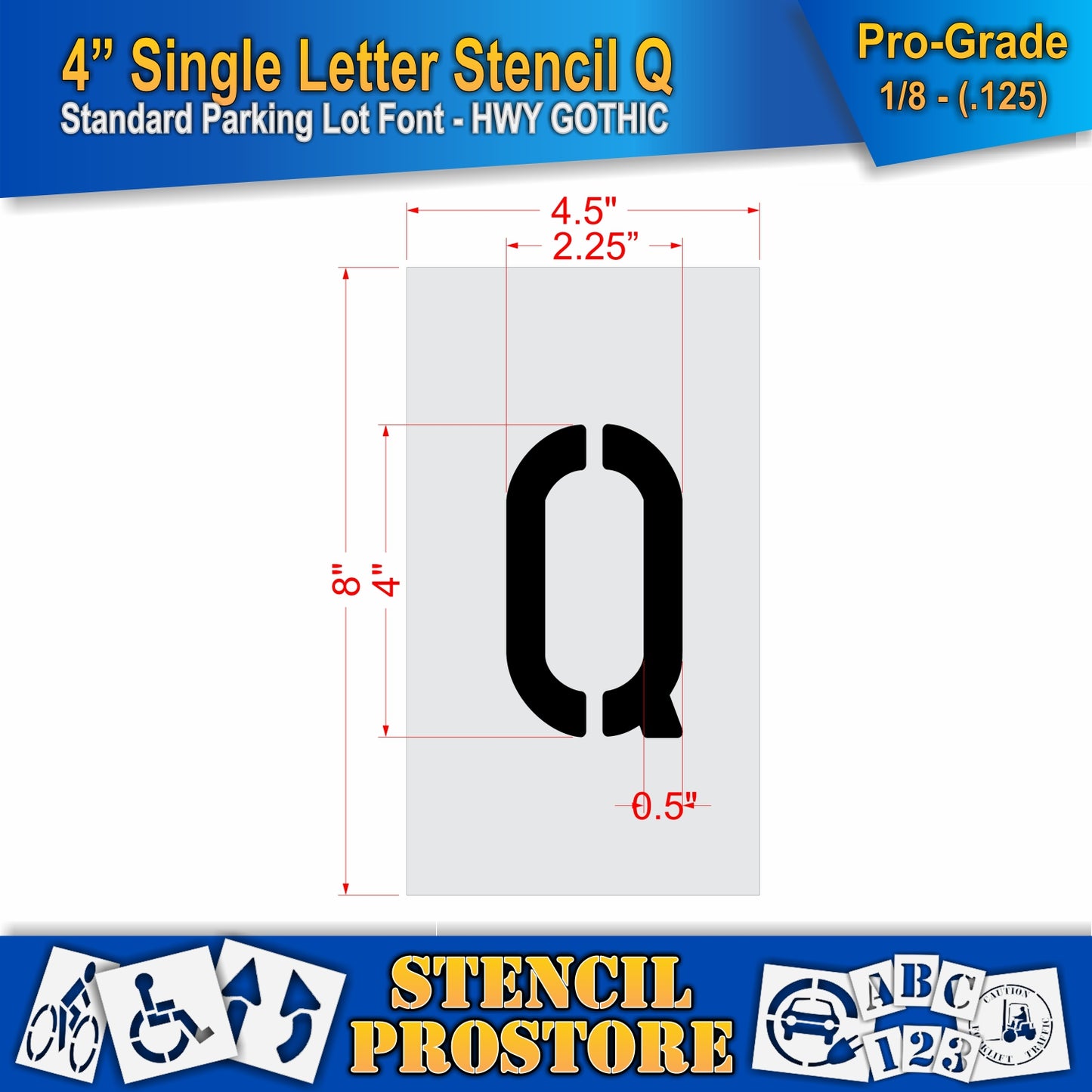 4" Alphabet Kit Stencil