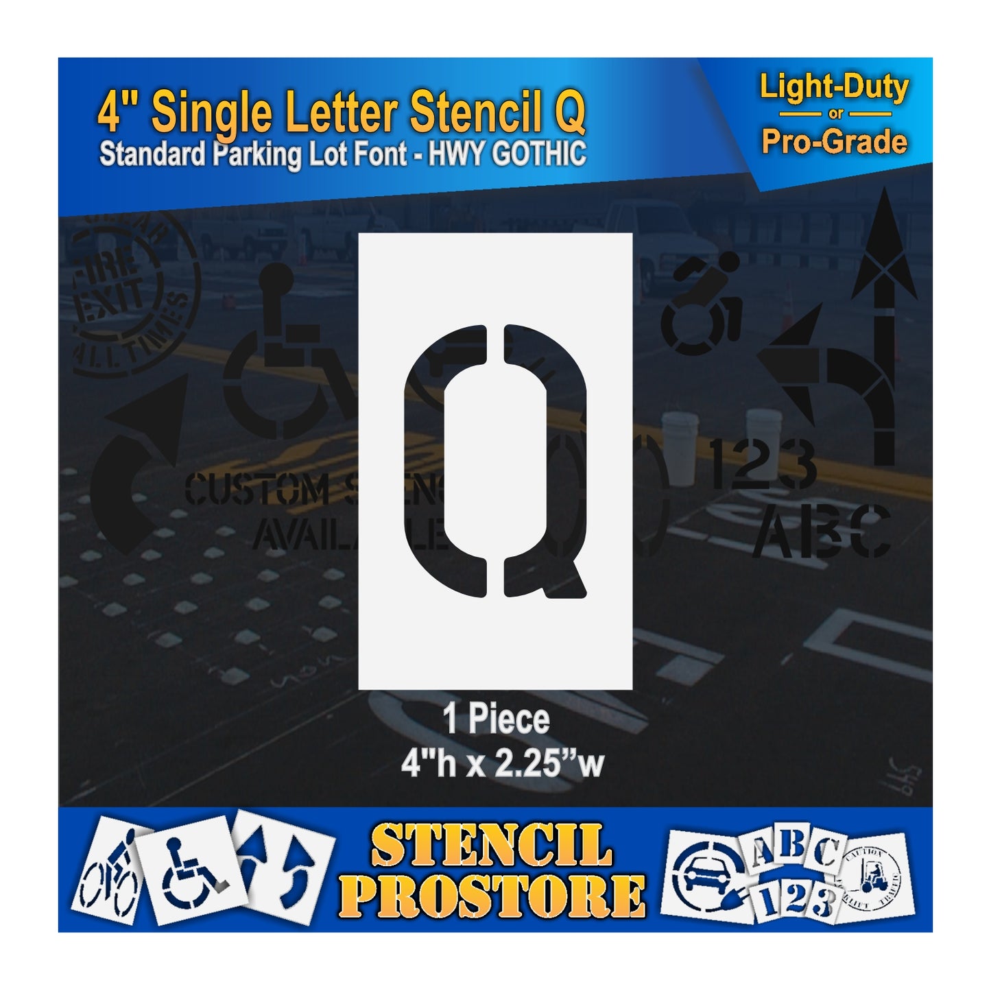 4" Alphabet Kit Stencil