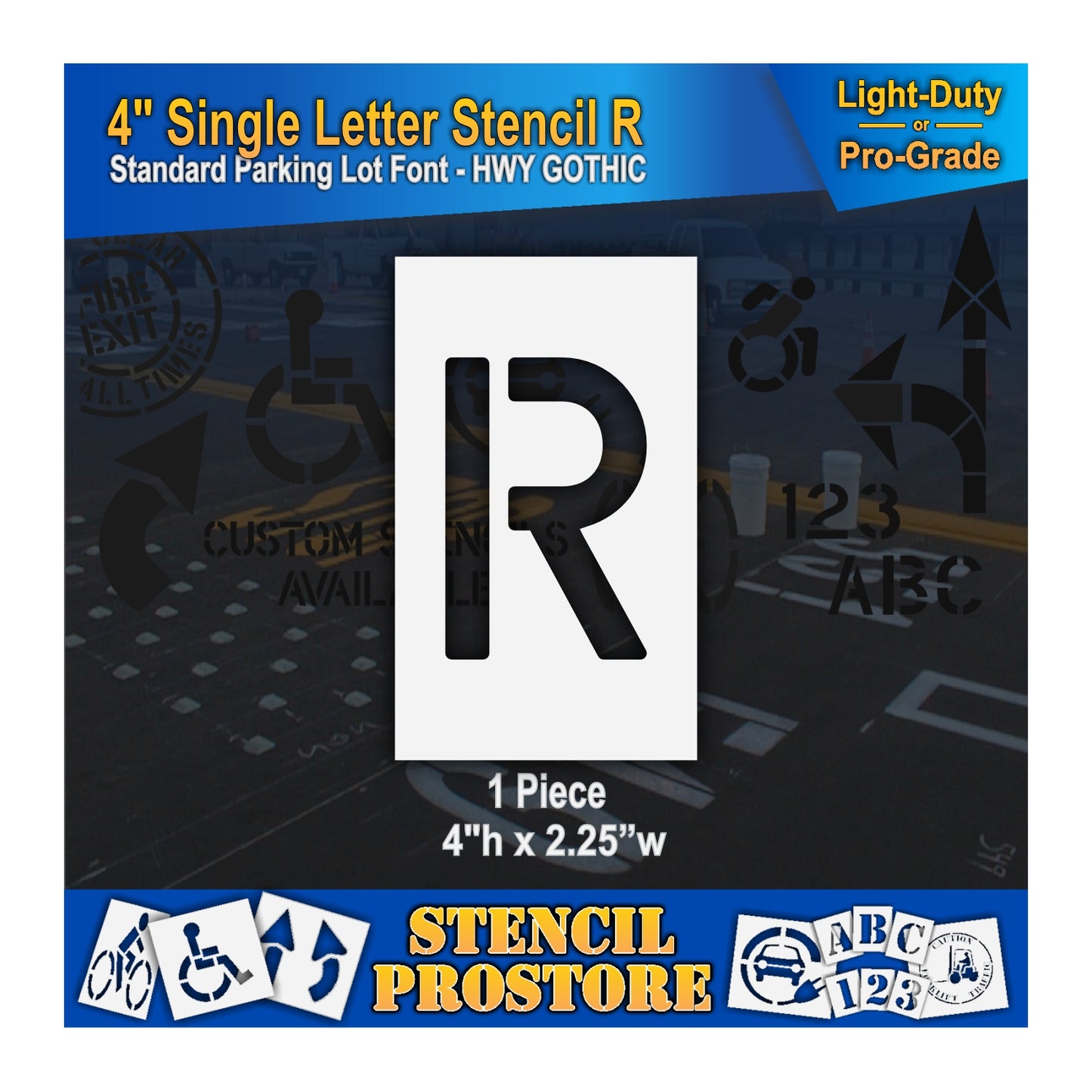 4" Alphabet Kit Stencil