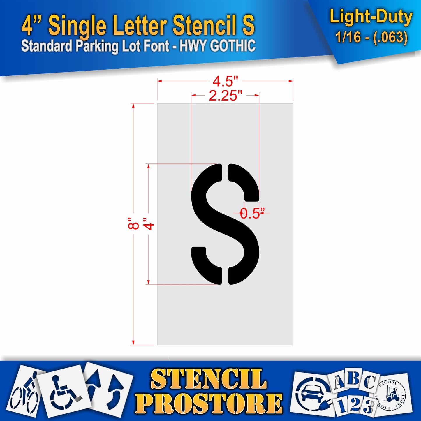 4" Alphabet Kit Stencil
