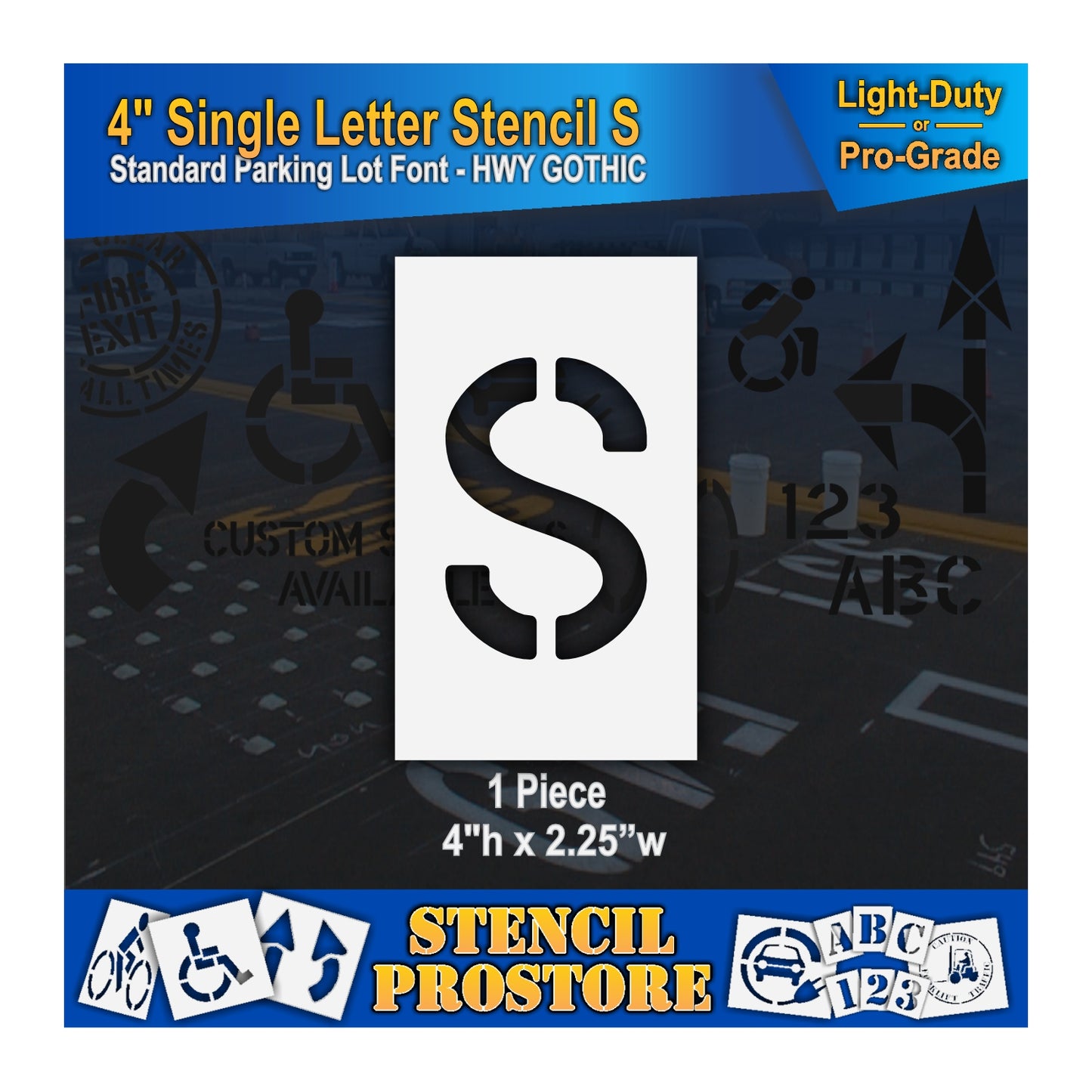 4" Alphabet Kit Stencil