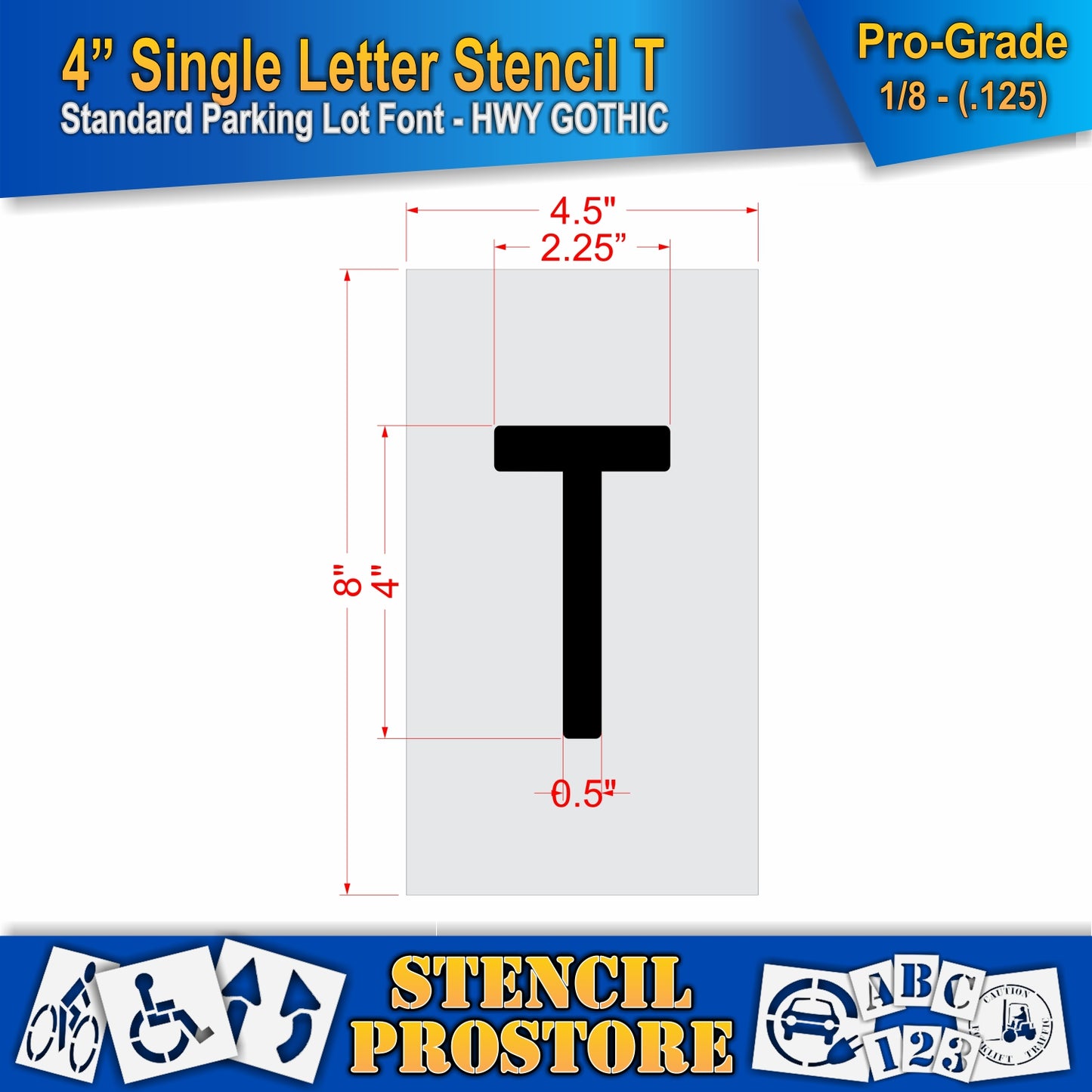 4" Alphabet Kit Stencil