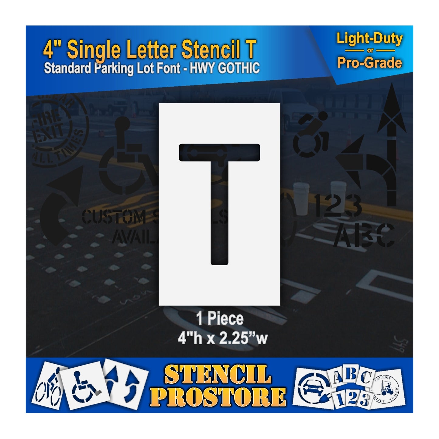 4" Alphabet Kit Stencil