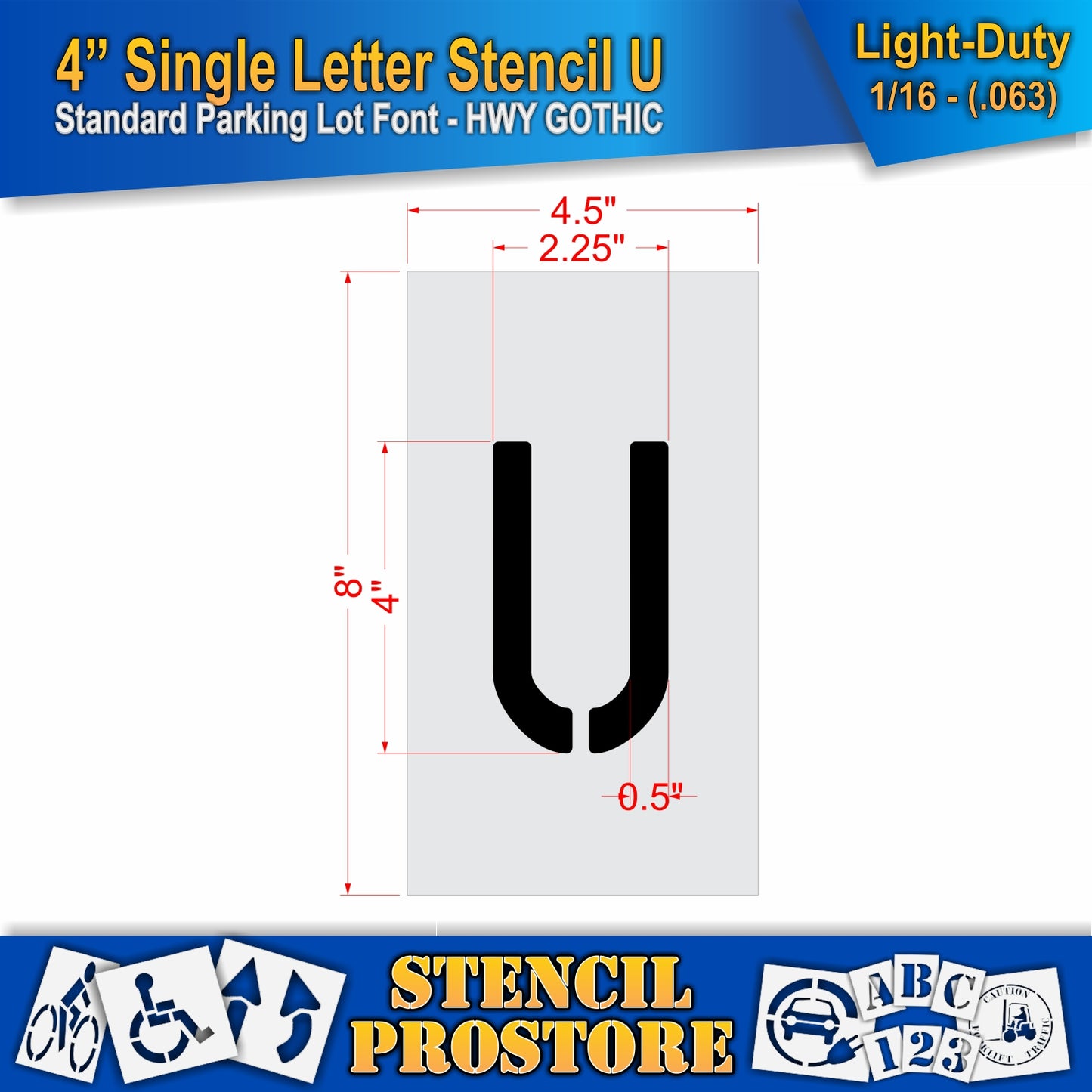 4" Alphabet Kit Stencil